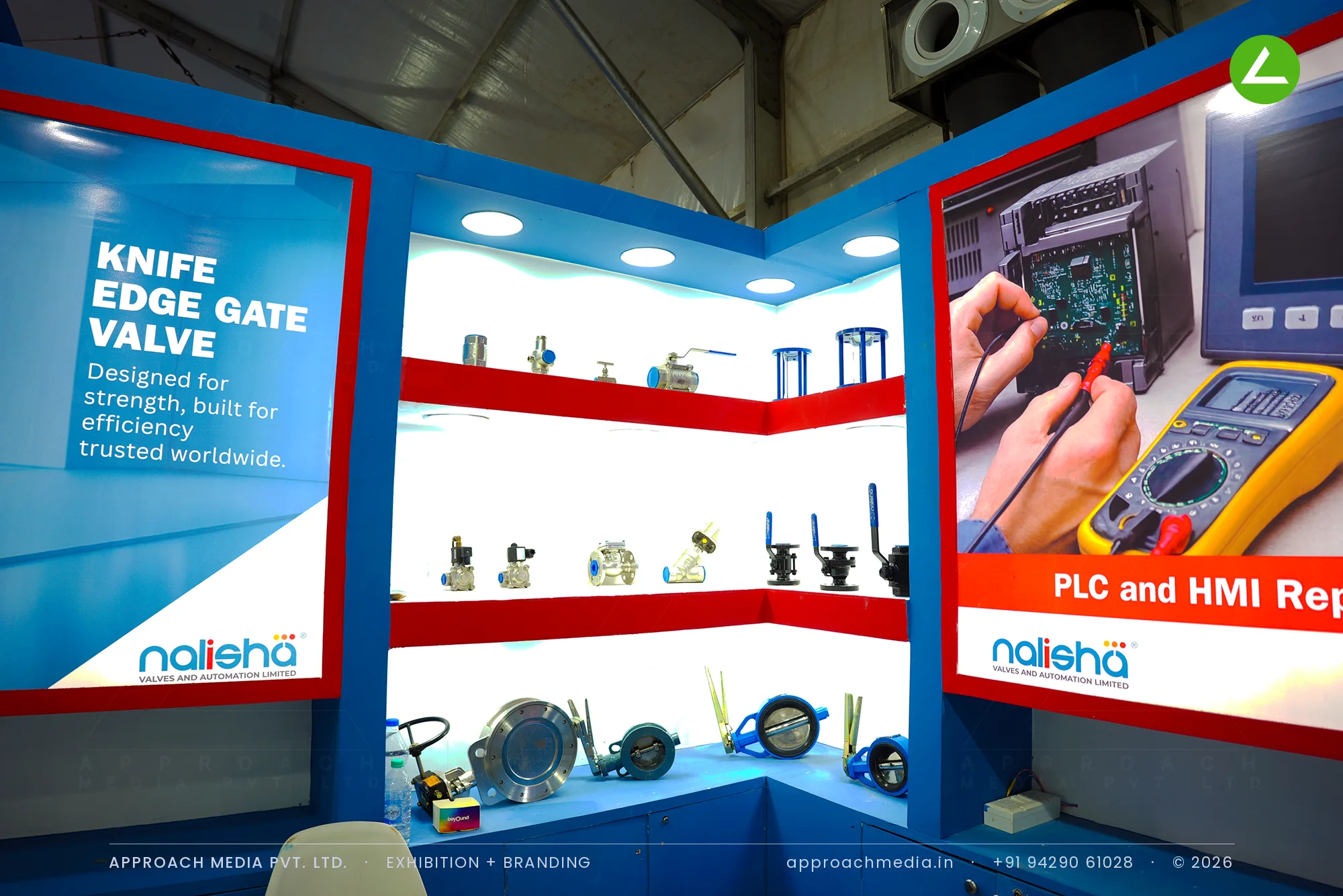 Nalisha Valves & Automation — exhibition stall design at Dahej Industrial Expo Bharuch 2025 — photo 4