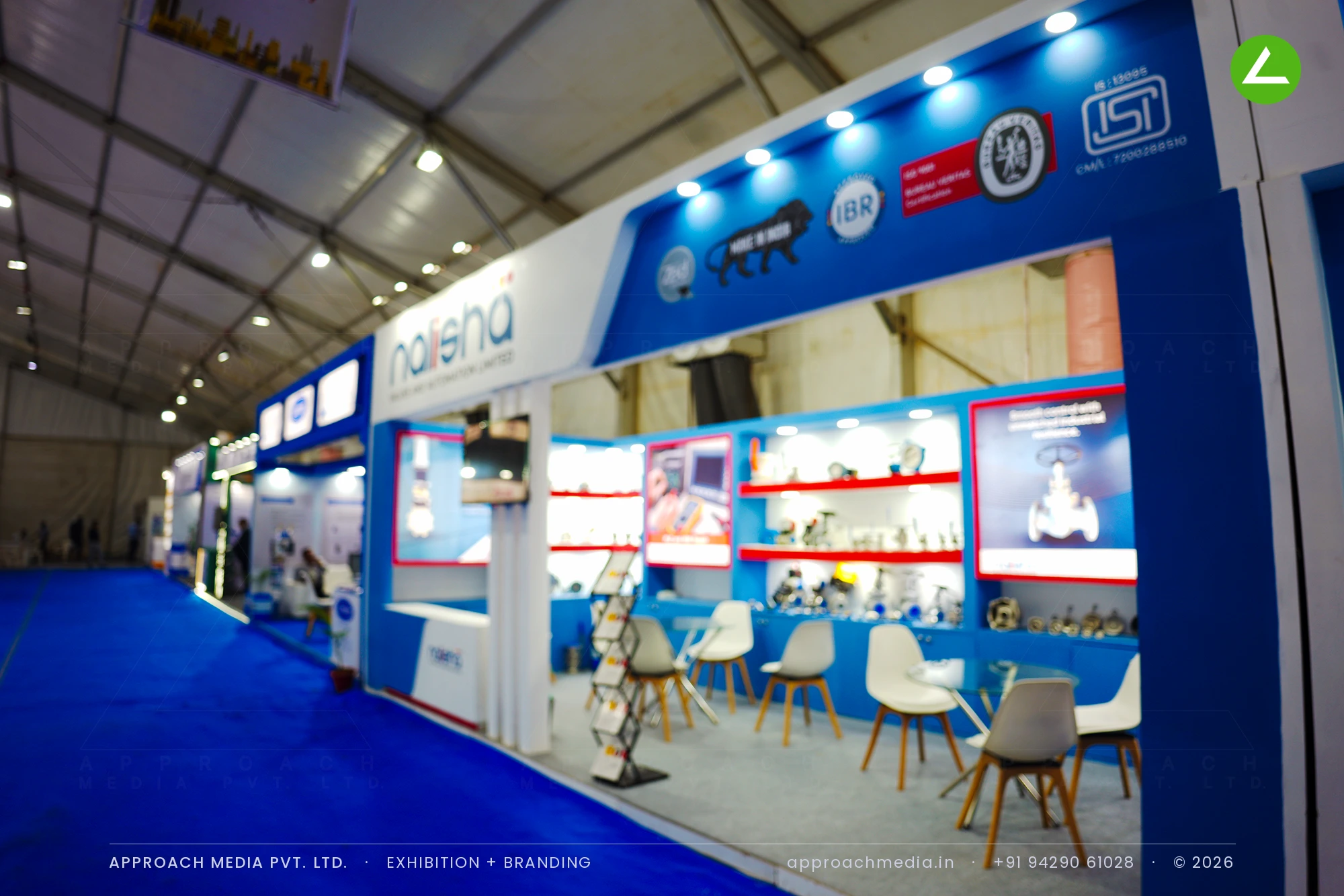 Nalisha Valves & Automation — exhibition stall design at Dahej Industrial Expo Bharuch 2025 — photo 2