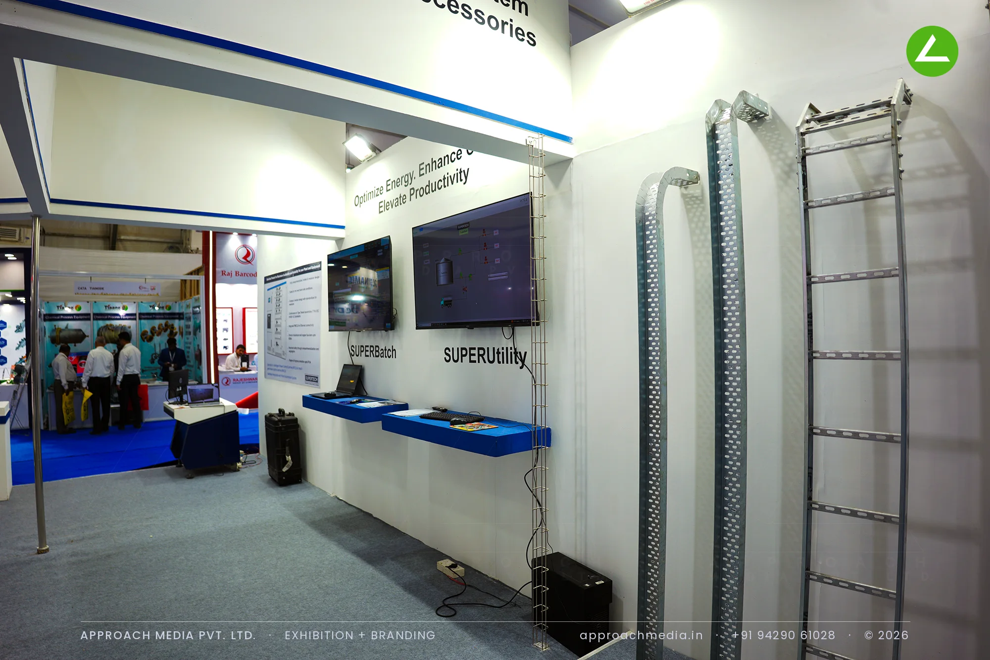 Supertech Instrumentation: 48 sqm exhibition stall design at Dahej Industrial Expo Bharuch — photo 4