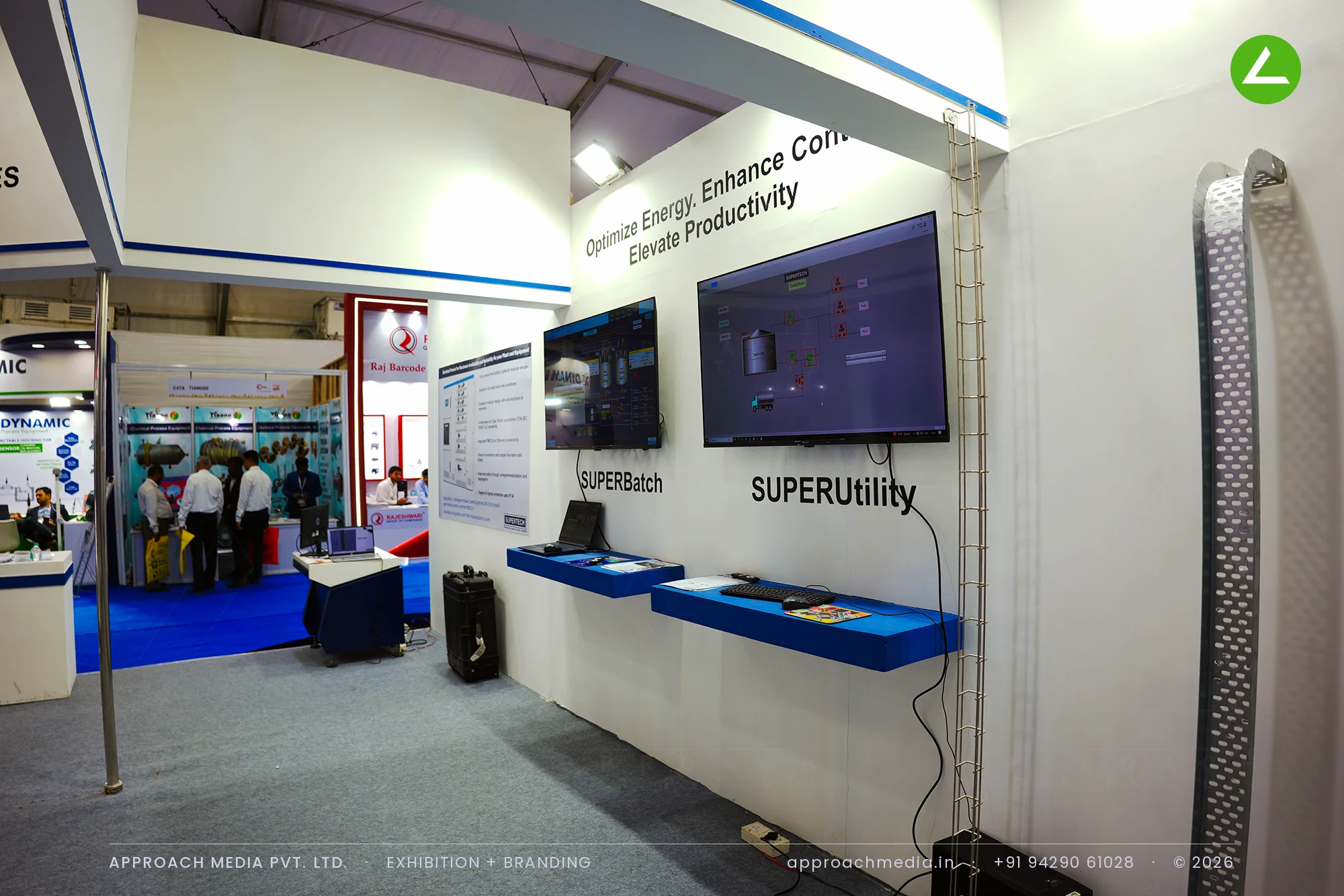 Supertech Instrumentation: 48 sqm exhibition stall design at Dahej Industrial Expo Bharuch — photo 3