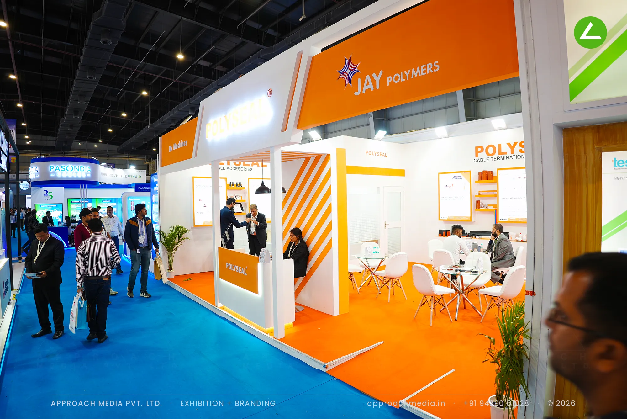 Polyseal by Jay Polymers: 48 sqm exhibition stall design at ELECRAMA Greater Noida — photo 4