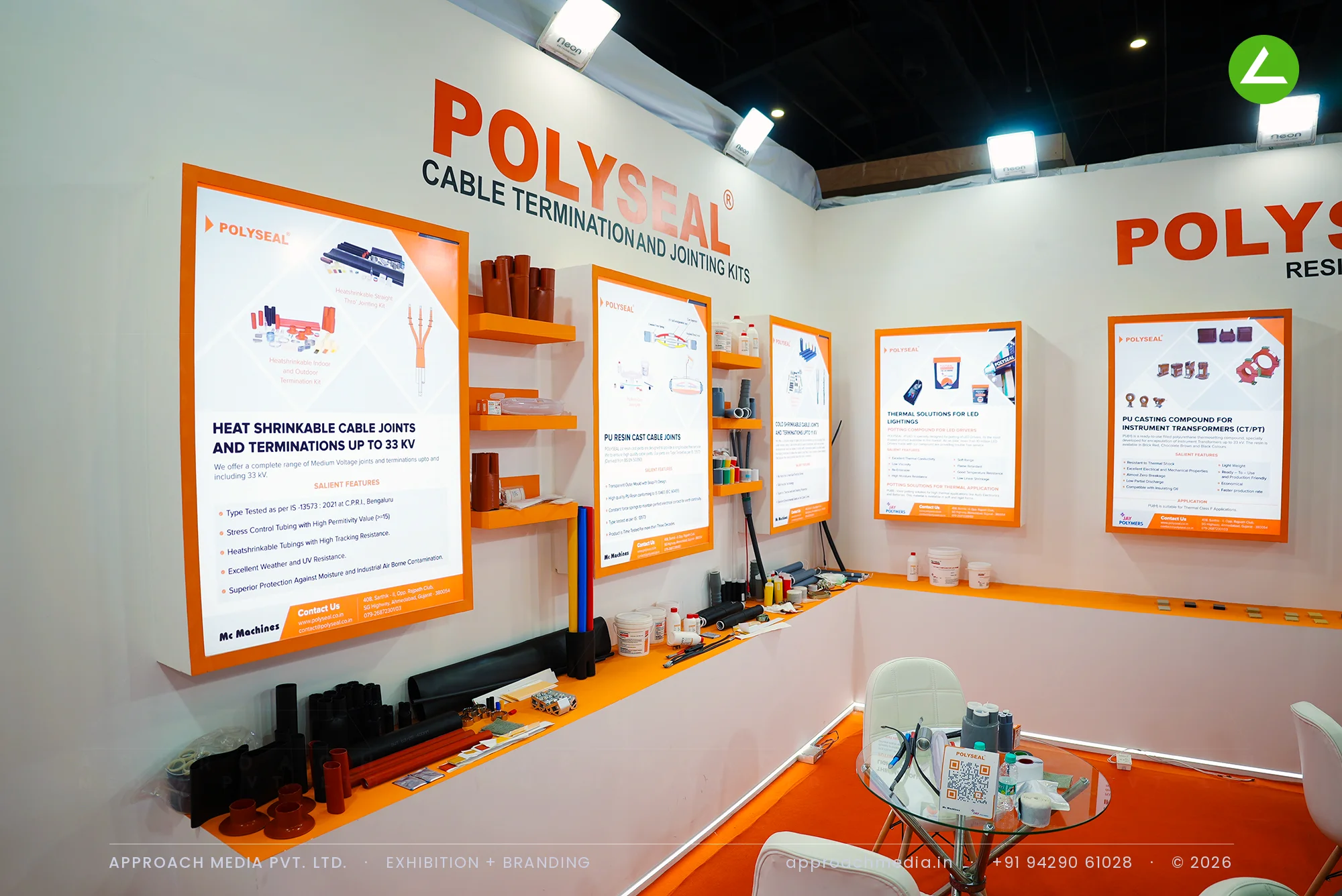 Polyseal by Jay Polymers: 48 sqm exhibition stall design at ELECRAMA Greater Noida — photo 3