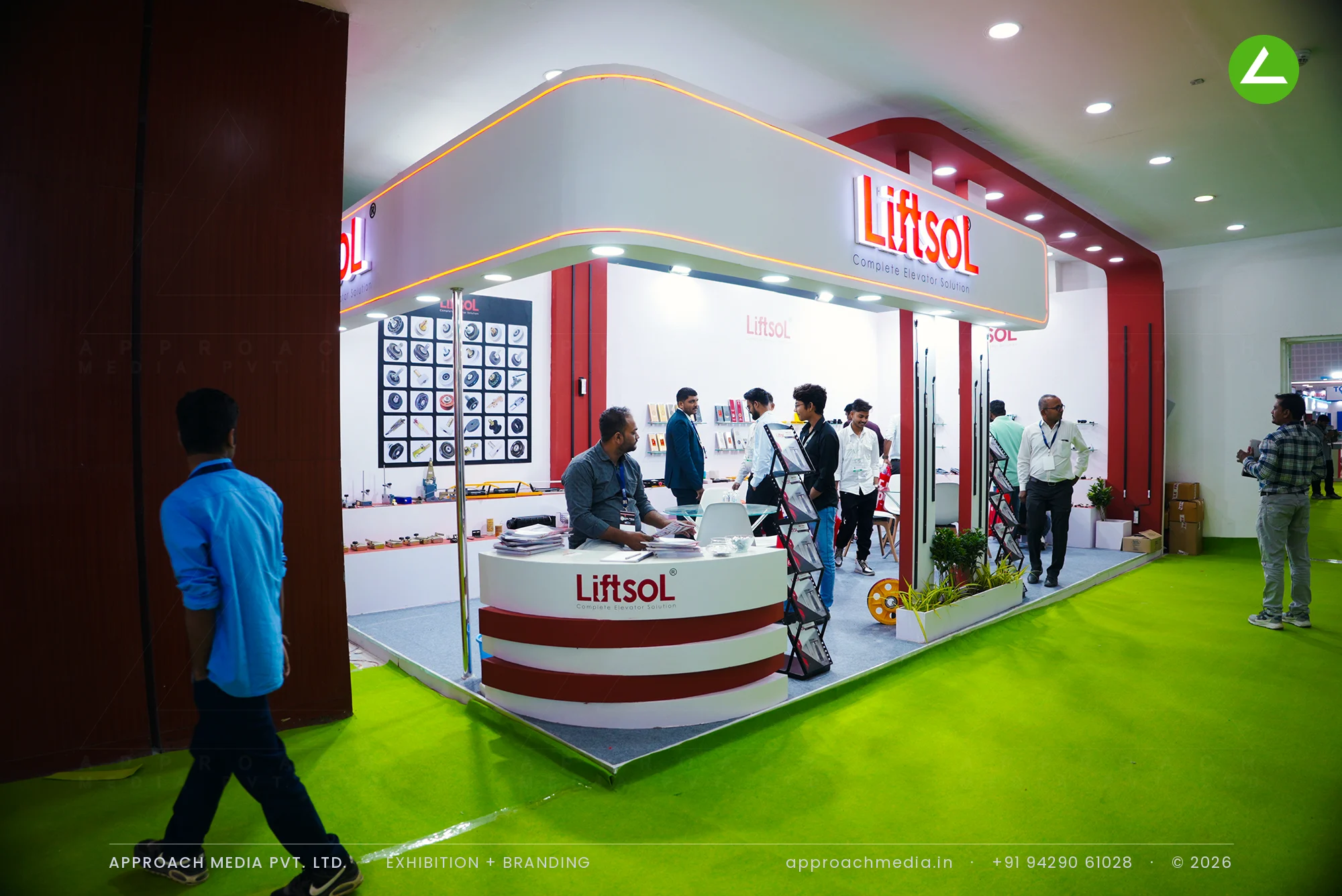 LiftsoL — exhibition stall design at Elevator and Escalator Expo Gandhinagar, 18 sqm — photo 2