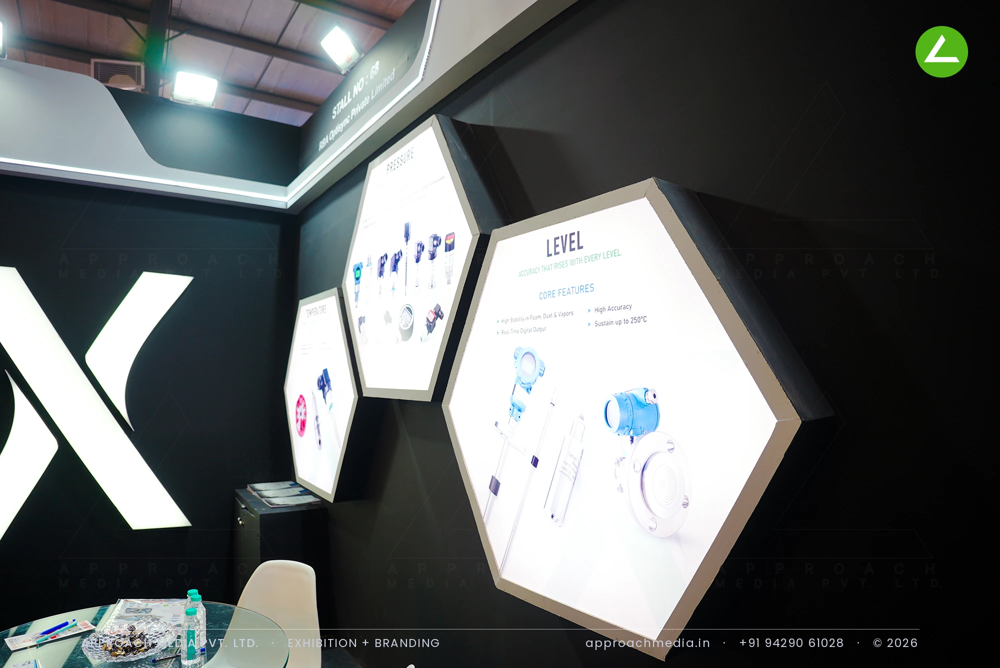 RB Automation & Xsense — a two-zone exhibition stall design at EngiMach Gandhinagar — photo 3