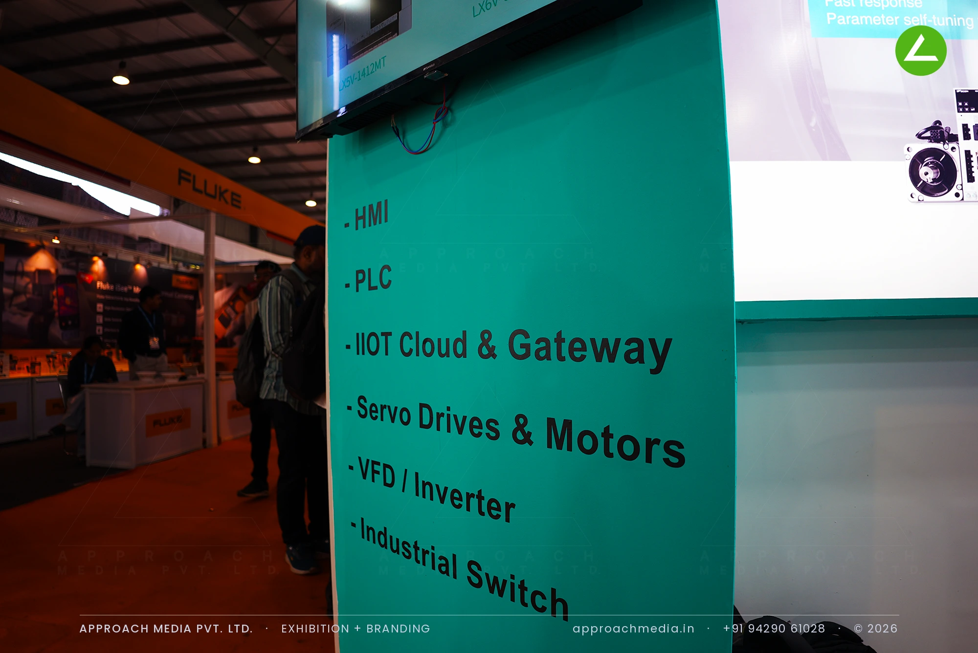 Wecon India at EngiMach Gandhinagar: Exhibition Stall Design for a Live Automation Wall — photo 4