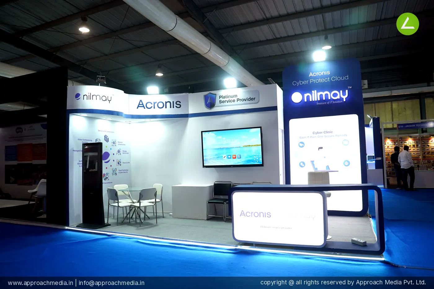 Acrrynics 18 SQM 3 Side Open Stall Exhibition Stall Design at FITAG Tech Expo - IT Show, Gandhinagar 2025 photo 1