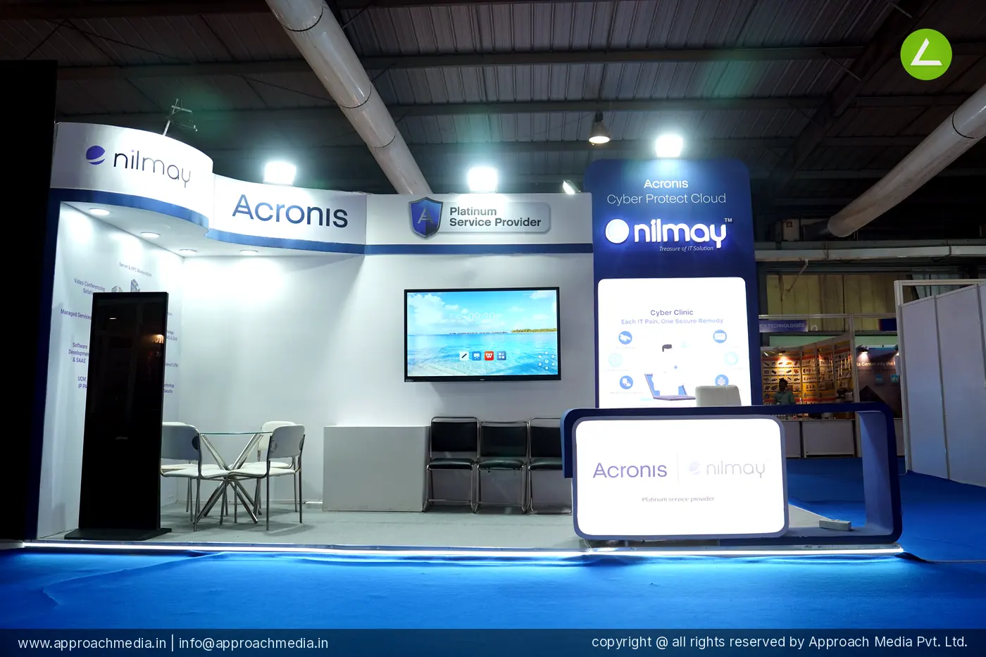 Acrrynics 18 SQM 3 Side Open Stall Exhibition Stall Design at FITAG Tech Expo - IT Show, Gandhinagar 2025 photo 2