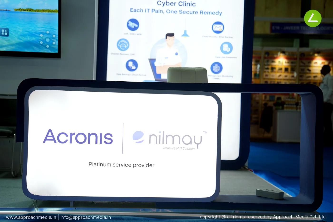 Acrrynics 18 SQM 3 Side Open Stall Exhibition Stall Design at FITAG Tech Expo - IT Show, Gandhinagar 2025 photo 3
