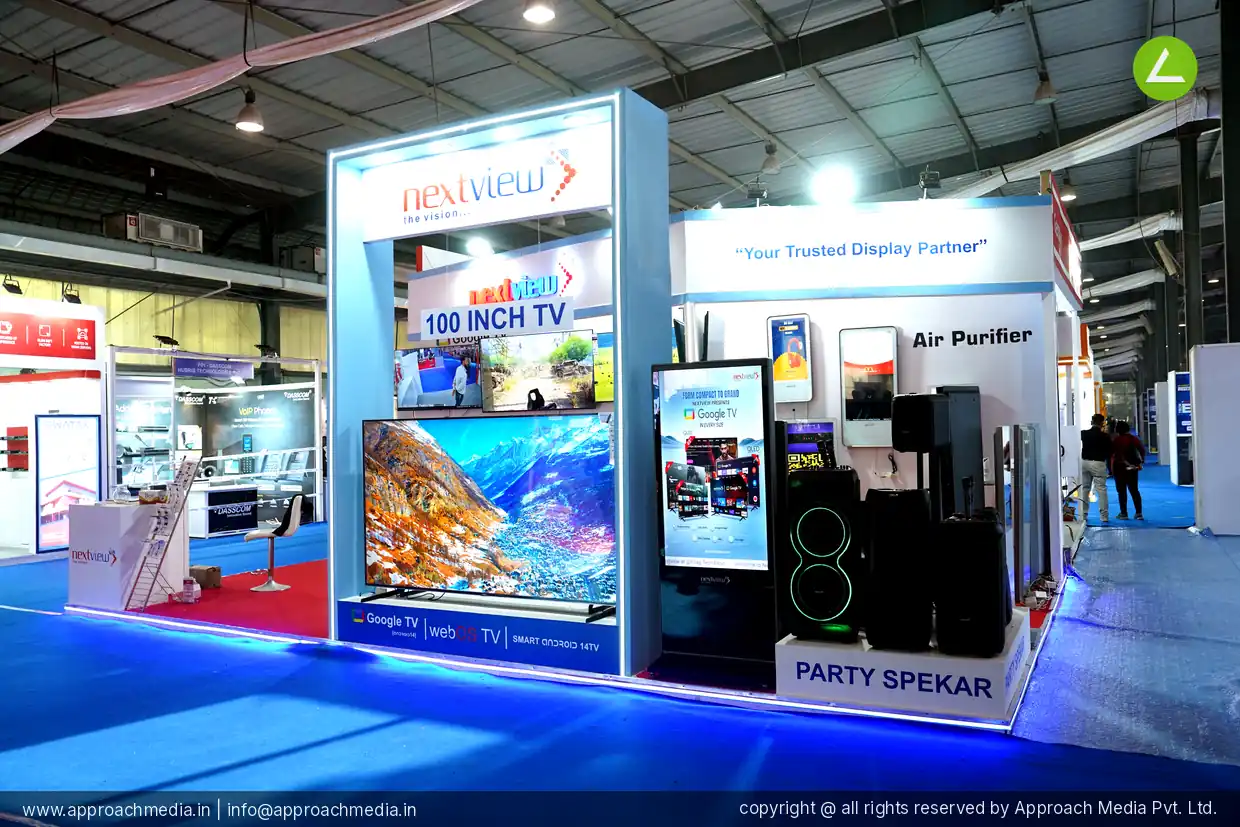 Next View 48 SQM 3 Side Open Stall Exhibition Stall Design at FITAG Tech Expo - IT Show, Gandhinagar 2025 photo 2