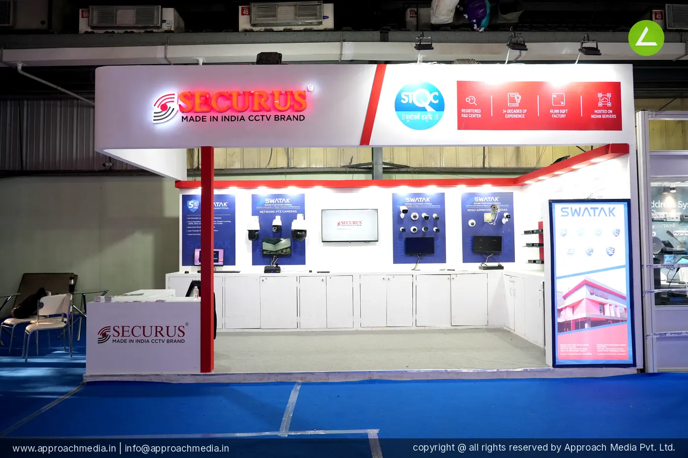 Securus 18 SQM 2 Side Open Stall Exhibition Stall Design at FITAG Tech Expo - IT Show, Gandhinagar 2025 photo 3