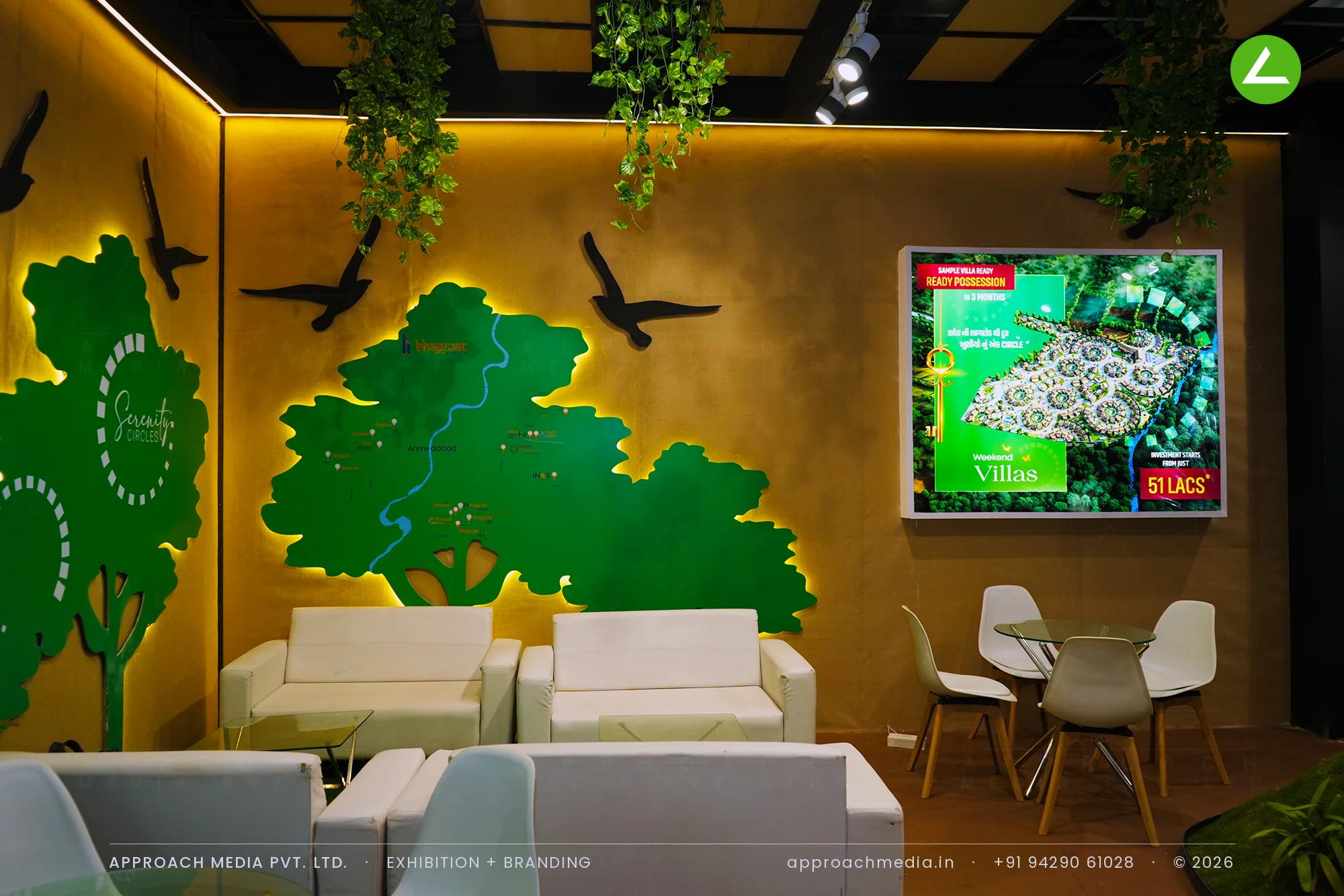 Serenity Circles by Bhagwat Realty: 72 sqm Exhibition Stall Design at GPBS Gandhinagar — photo 3