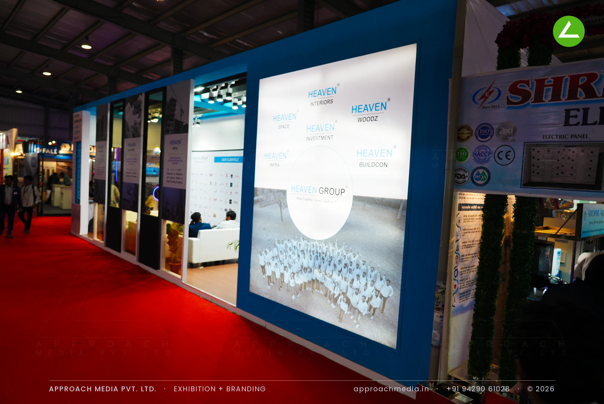 Heaven Group — 36 sqm Exhibition Stall Design at GPBS Gandhinagar 2025 — photo 3
