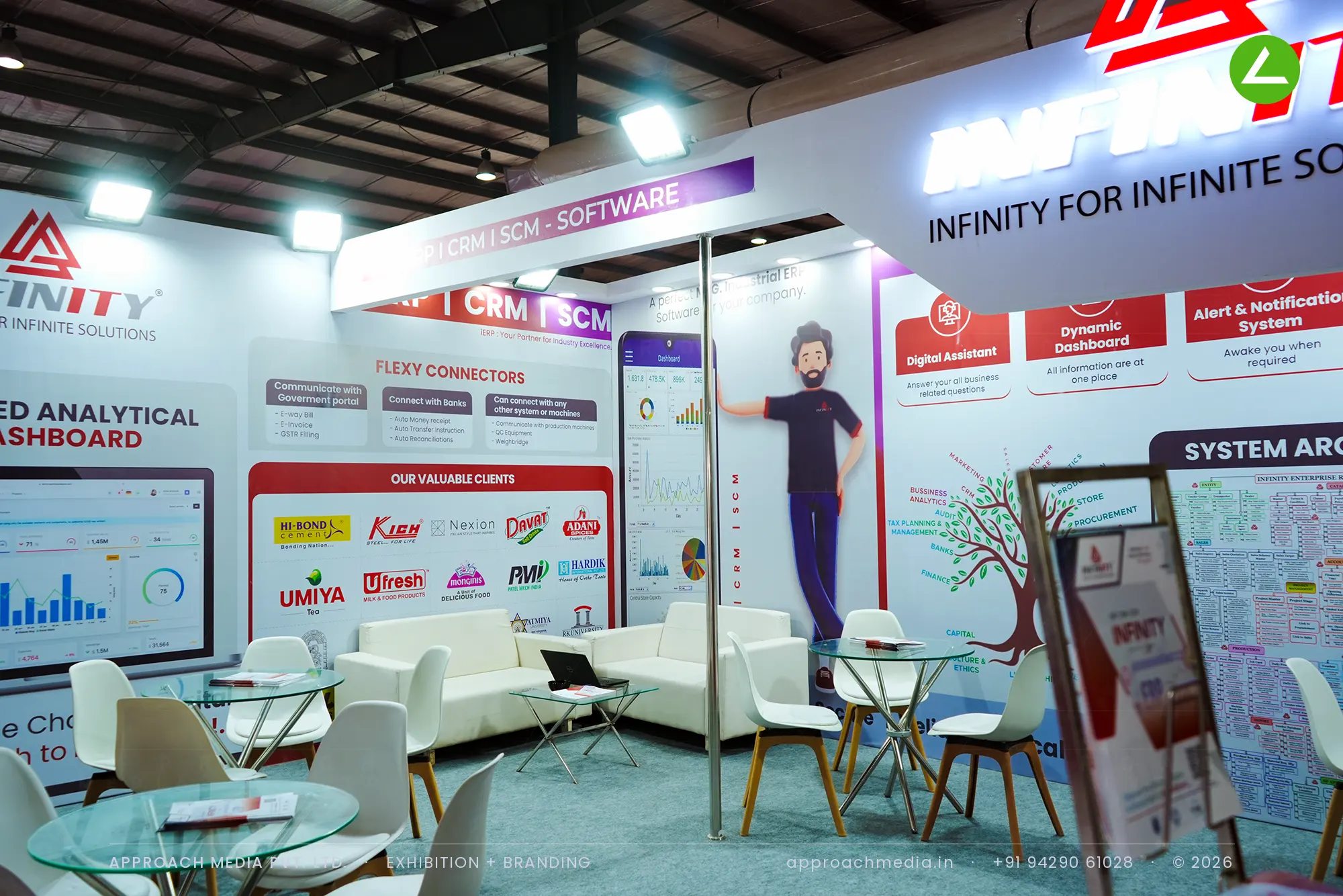 Infinity ERP: 81 sqm Exhibition Stall Design at GPBS Gandhinagar 2025 — photo 2