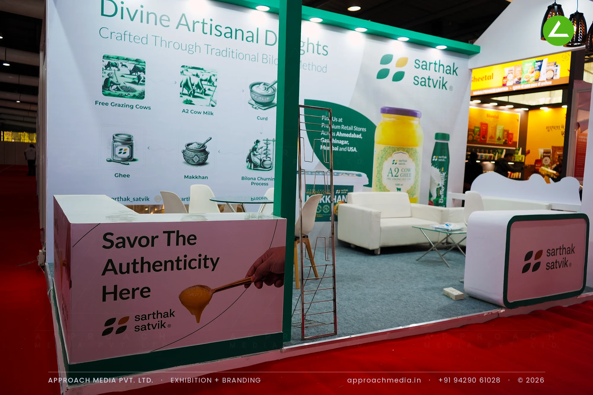 Sarthak Satvik at GPBS Gandhinagar — Exhibition Stall Design for an A2 Ghee Brand — photo 3
