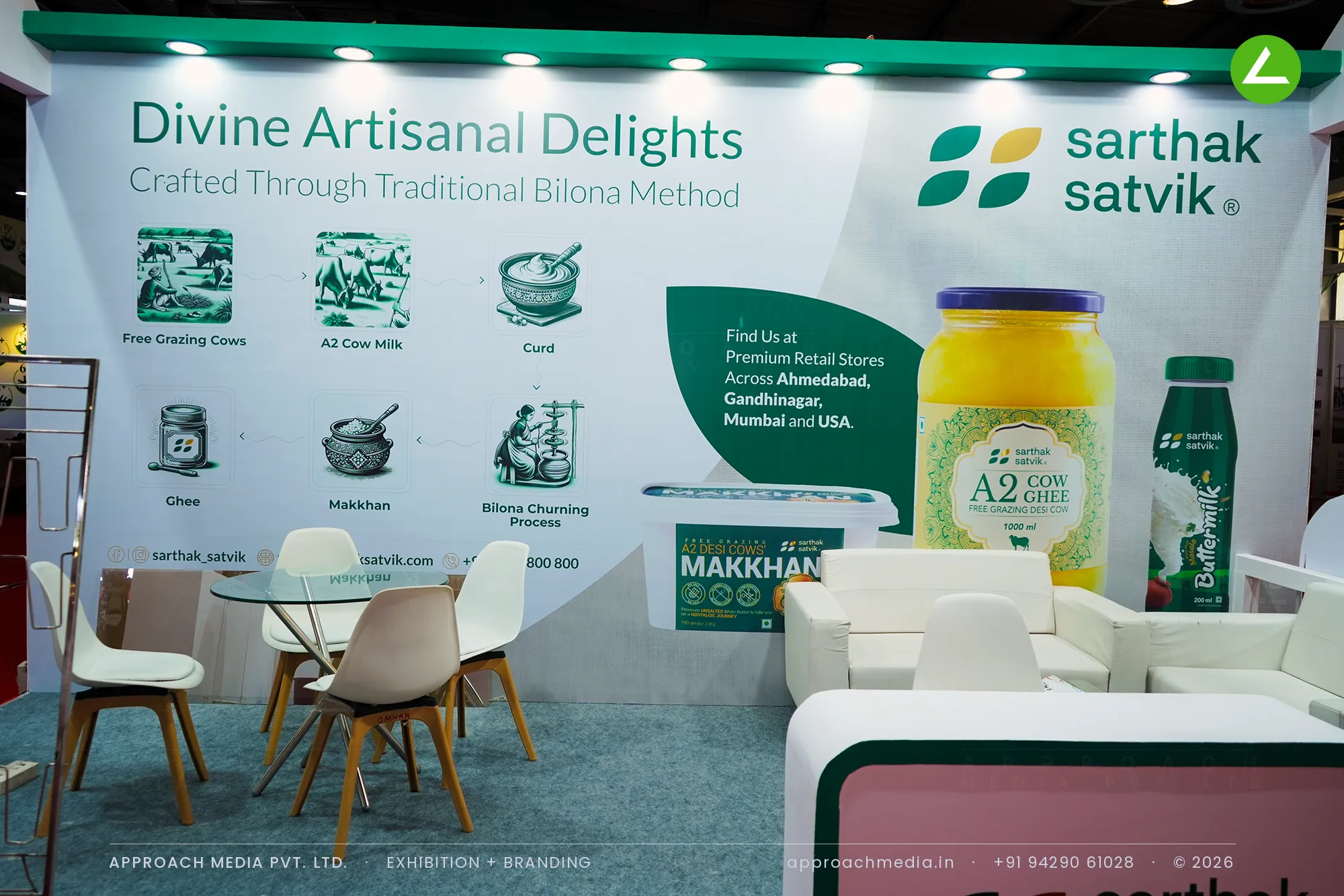 Sarthak Satvik at GPBS Gandhinagar — Exhibition Stall Design for an A2 Ghee Brand — photo 4