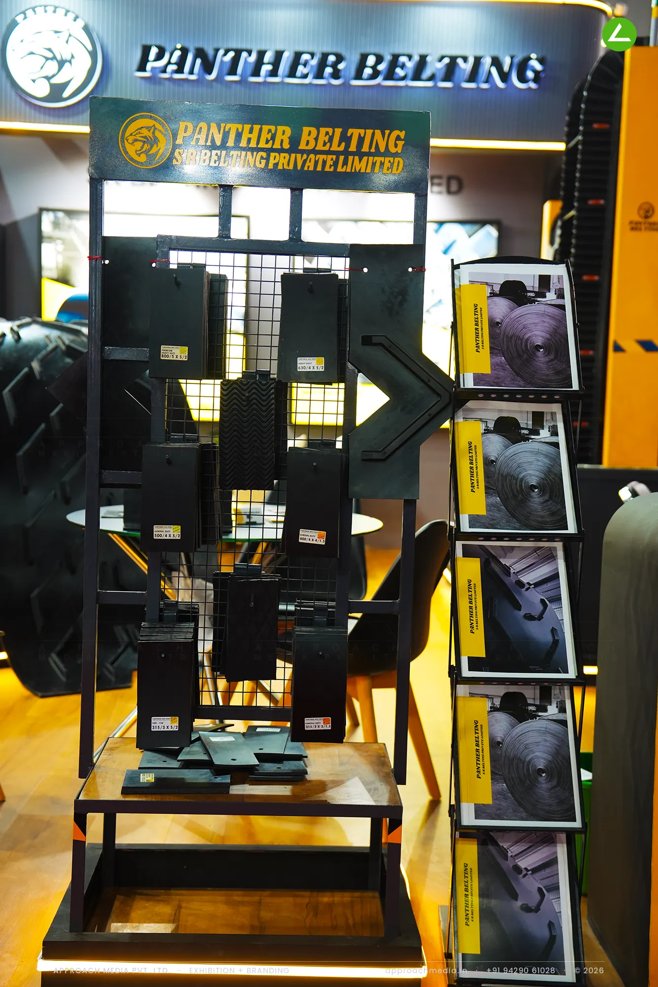 Panther Belting by SR Belting — 42 sqm Exhibition Stall Design at Gujarat Conex Gandhinagar — photo 2