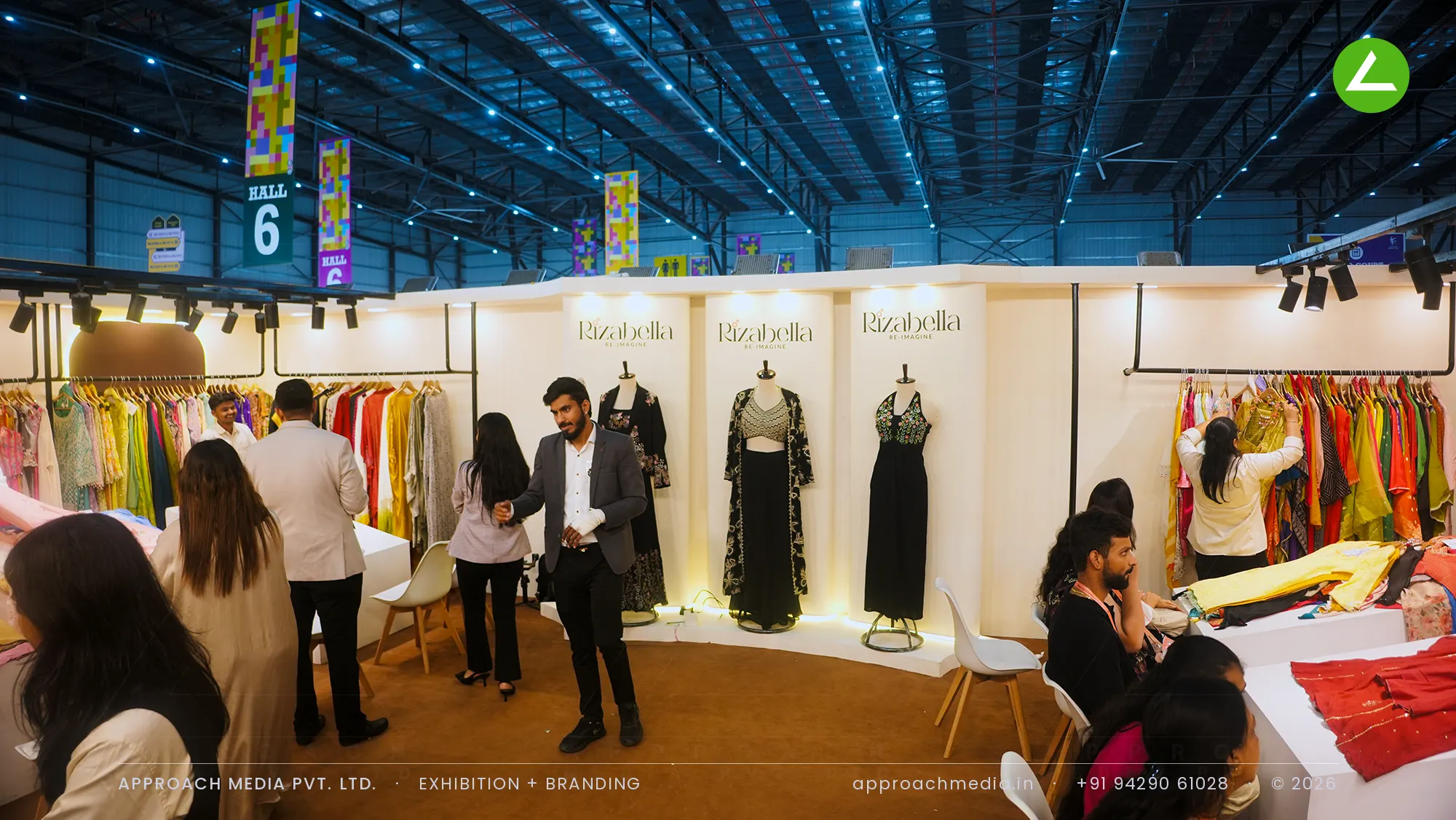 Rizabella at IGTF Expo — Boutique-Style Exhibition Stall Design in Cream and Warm Light — photo 4