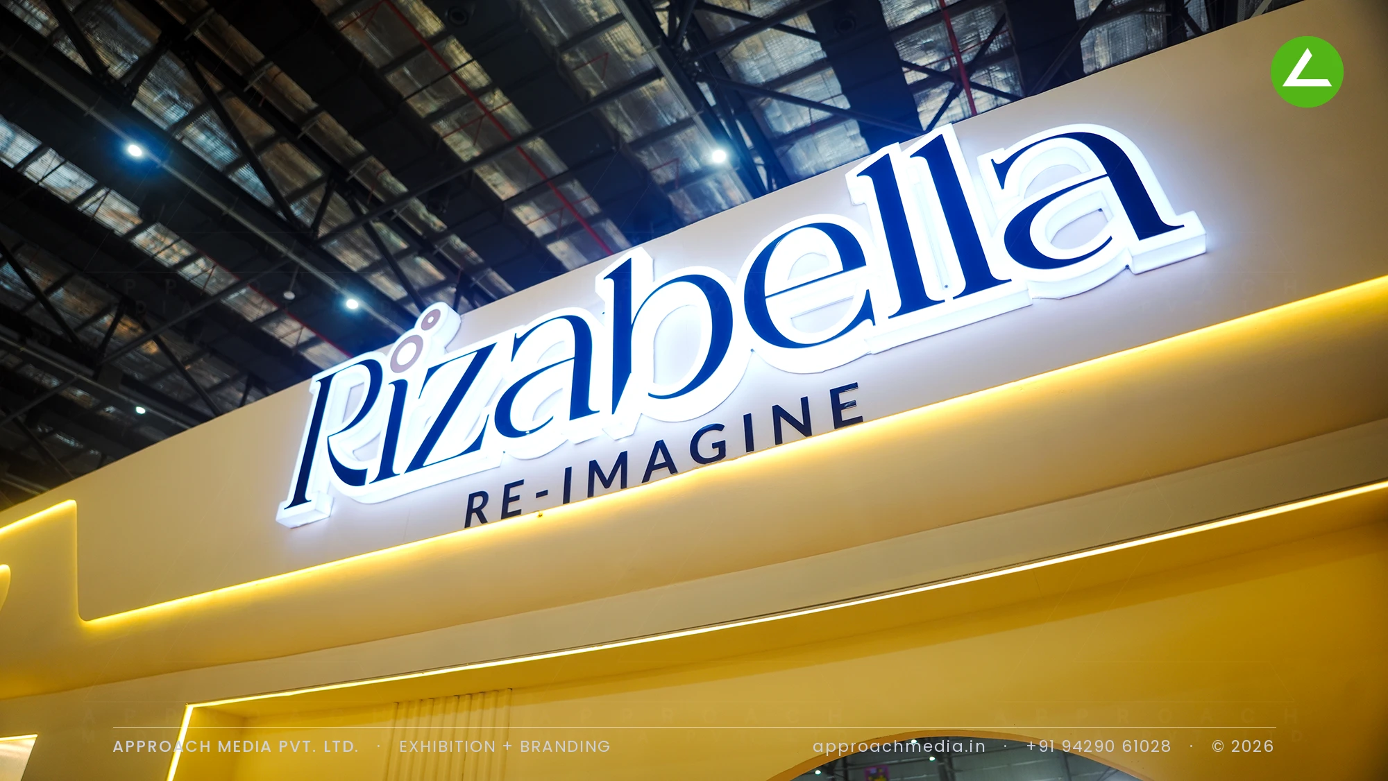 Rizabella at IGTF Expo — Boutique-Style Exhibition Stall Design in Cream and Warm Light — photo 2