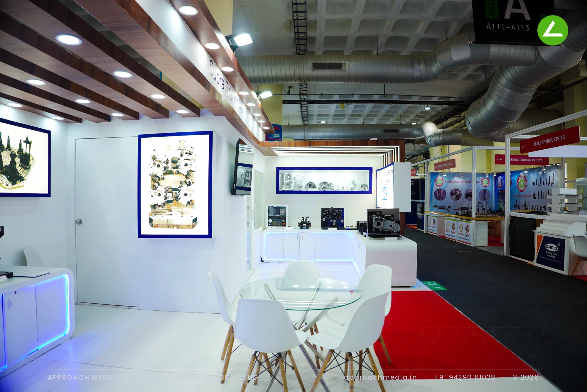 Supra Technology's Fixturing Stand — Exhibition Stall Design at IMTEX Bengaluru — photo 4