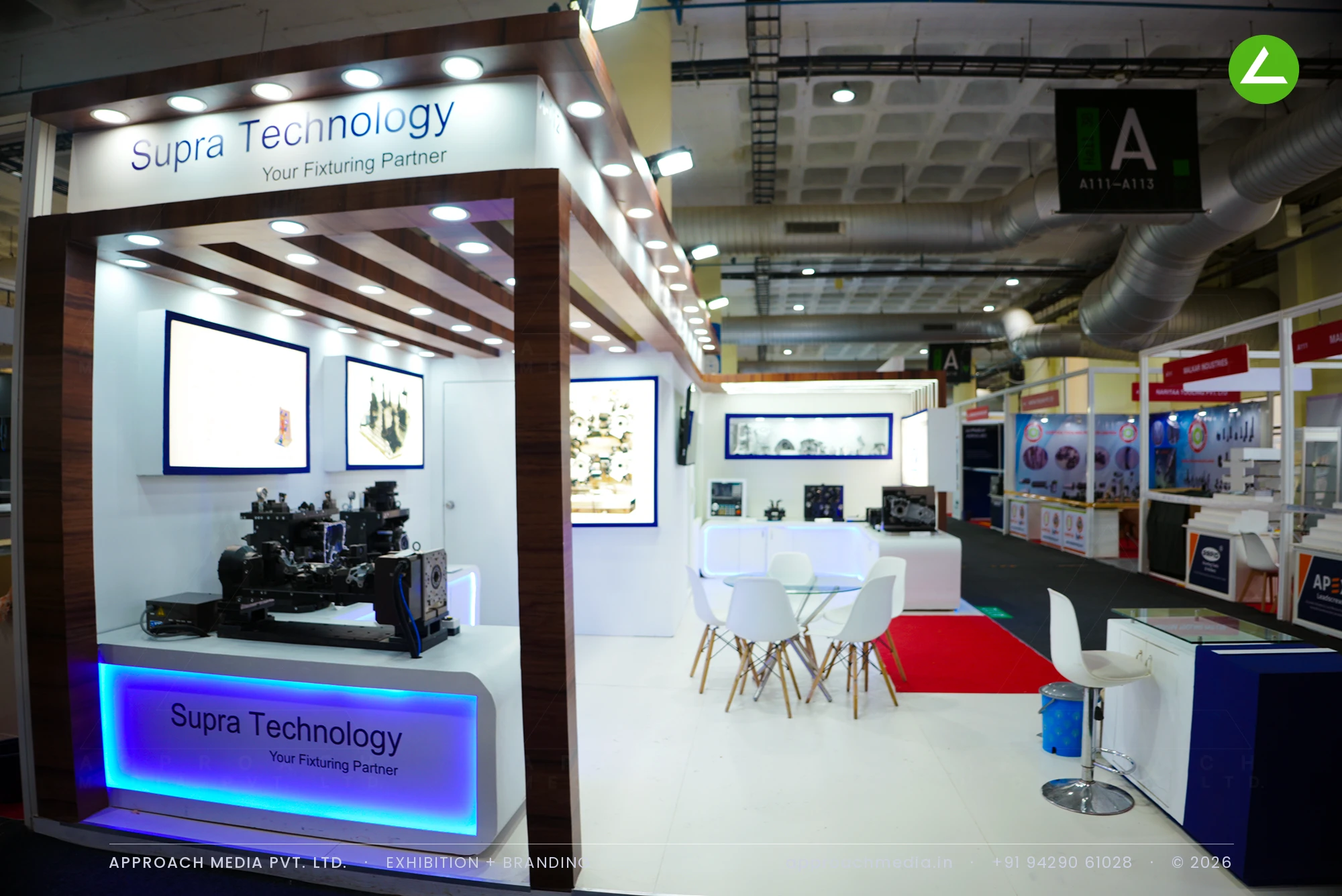 Supra Technology's Fixturing Stand — Exhibition Stall Design at IMTEX Bengaluru — photo 3