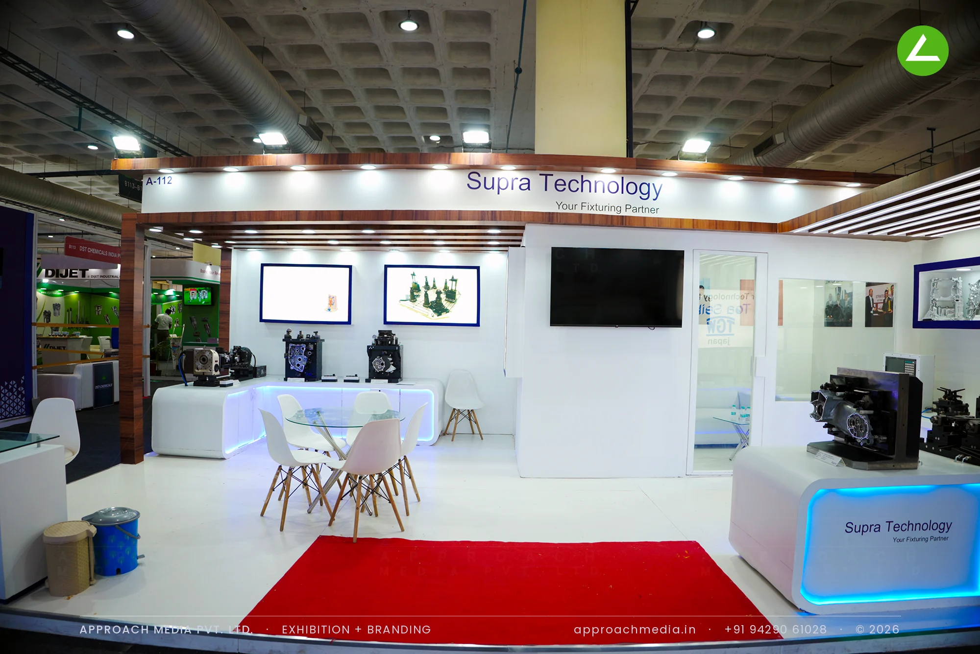 Supra Technology's Fixturing Stand — Exhibition Stall Design at IMTEX Bengaluru — photo 2
