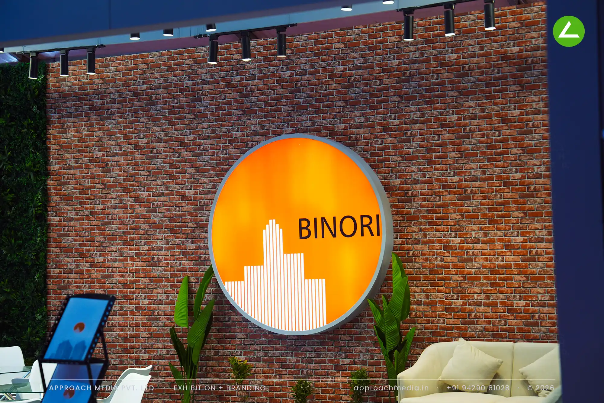 Binori at NAREDCO Property Expo Ahmedabad: 48 sqm exhibition stall design — photo 2