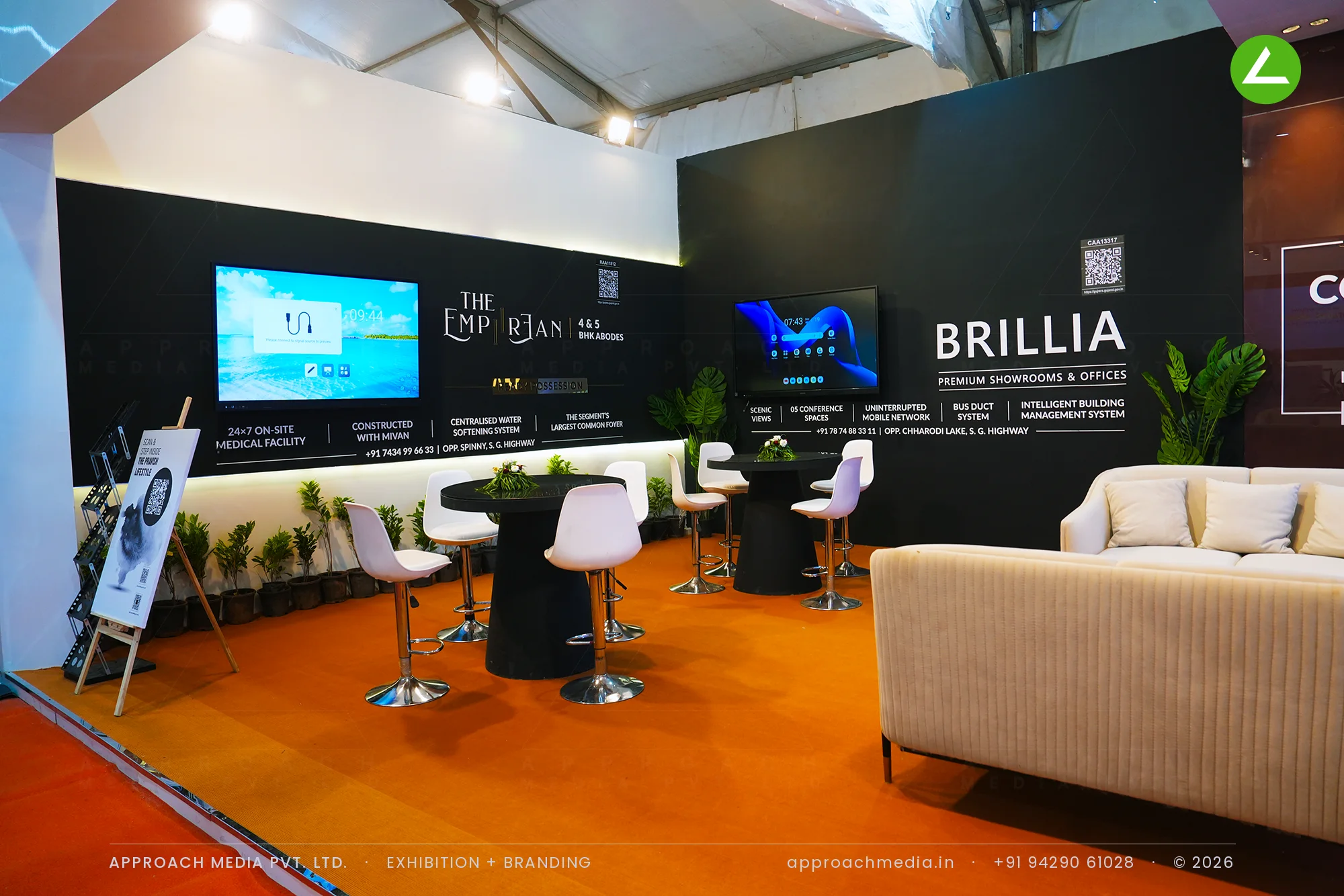 Pravish Upscale Real Estate — exhibition stall design at NAREDCO Property Expo Ahmedabad 2025 — photo 4