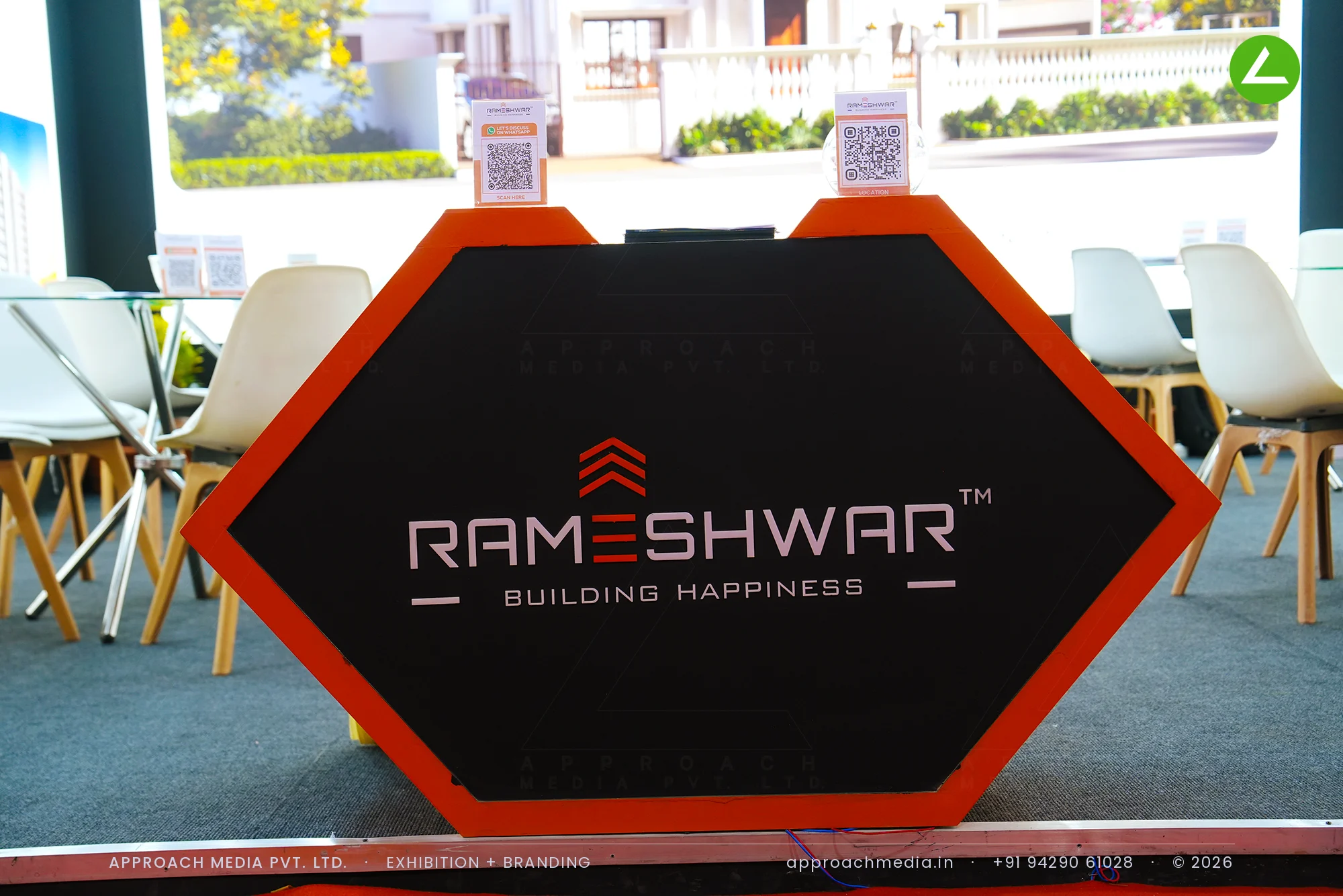 Rameshwar Building Happiness: 36 sqm exhibition stall design at NAREDCO Property Expo Ahmedabad — photo 3