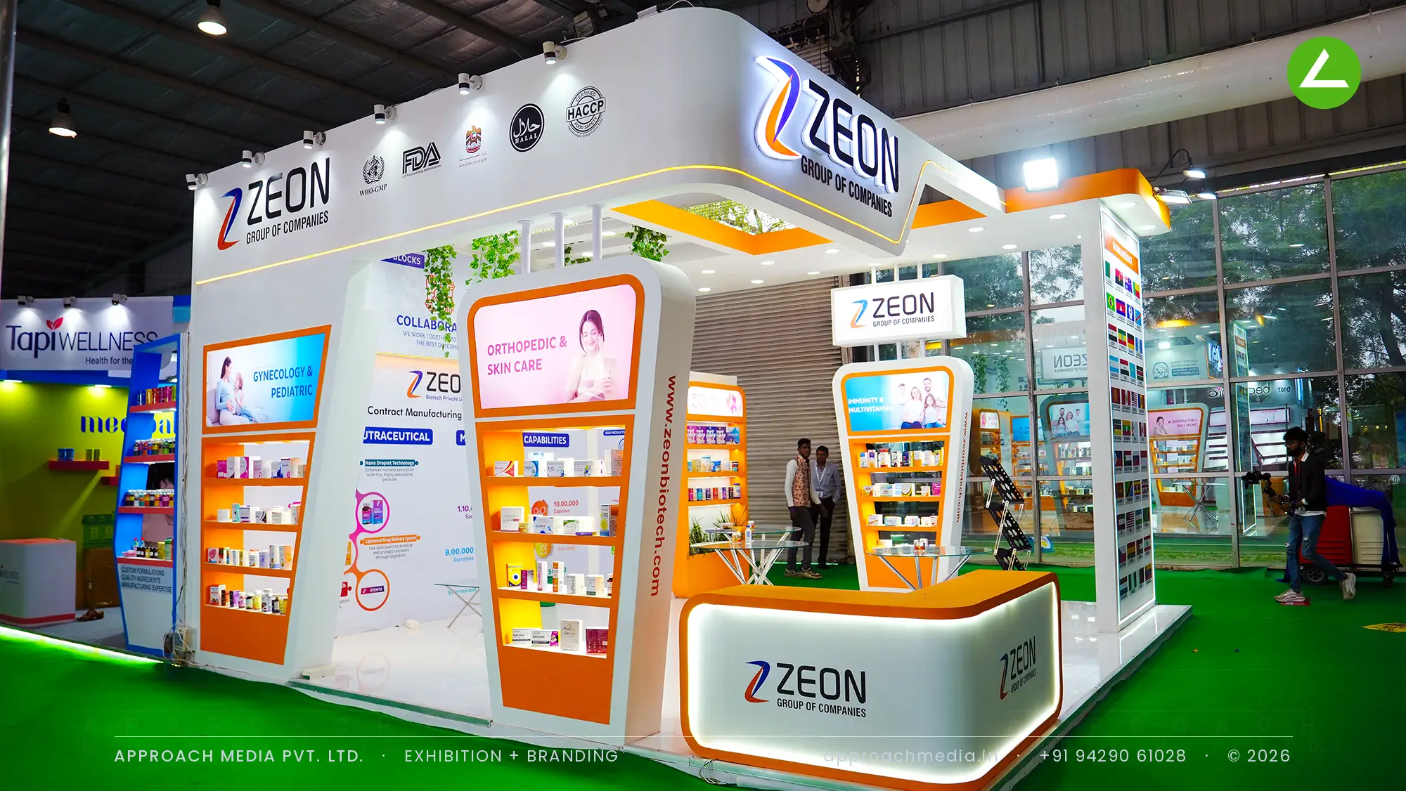 Zeon Group of Companies - exhibition stall design at Pharmatech Expo Gandhinagar — photo 4