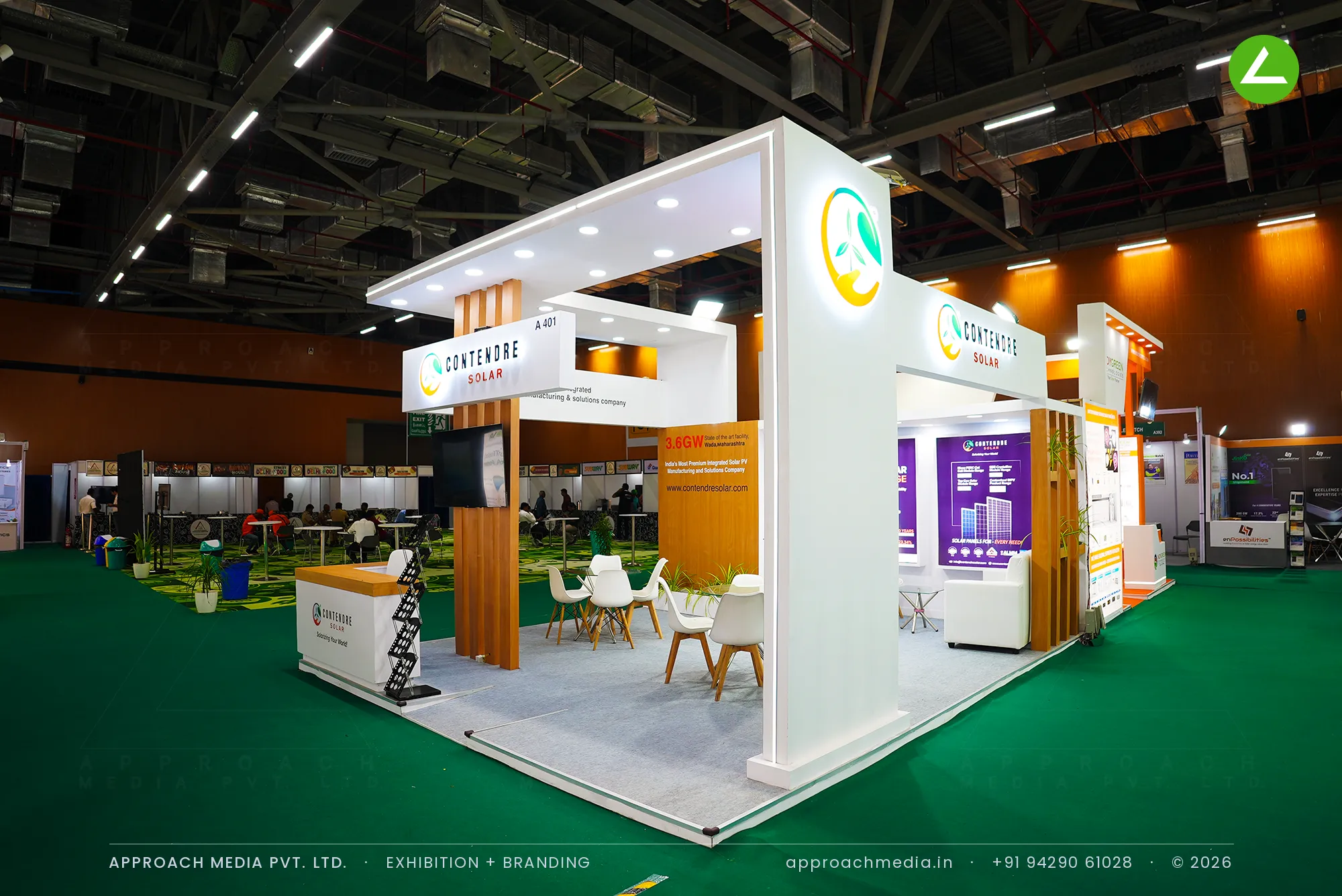 Contendre Solar exhibition stall design at REI Expo Chennai, Chennai Trade Centre — photo 4