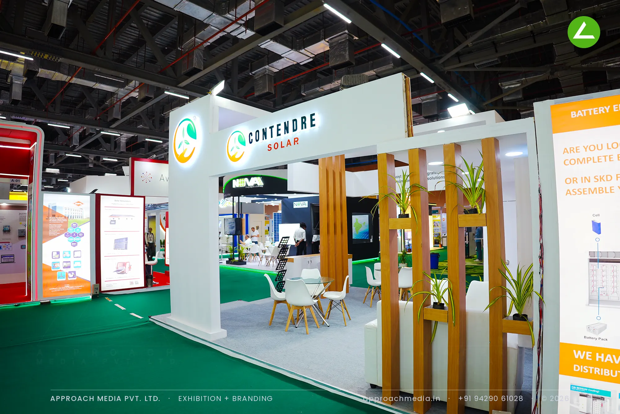 Contendre Solar exhibition stall design at REI Expo Chennai, Chennai Trade Centre — photo 3