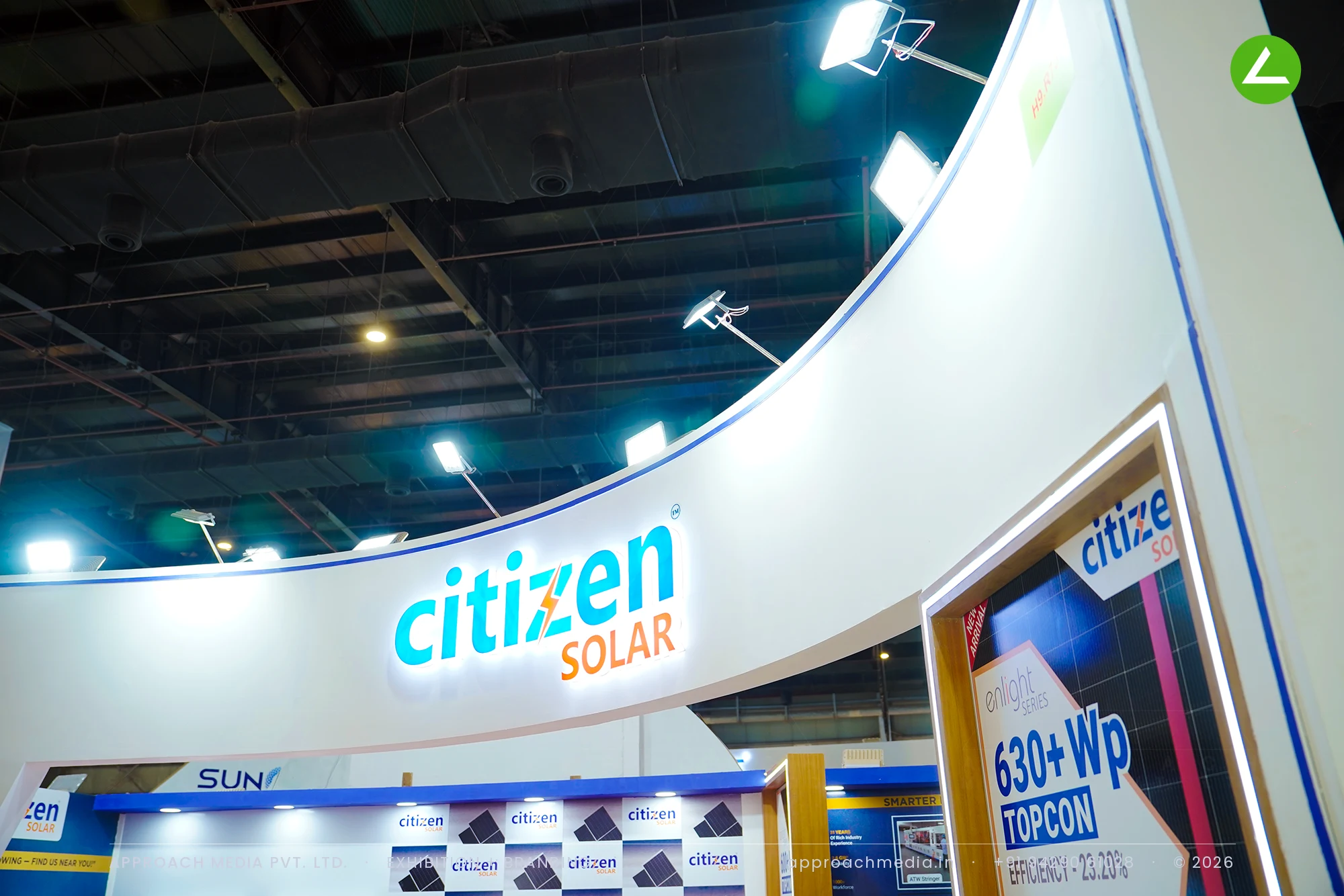 Citizen Solar: 72 sqm exhibition stall design at REI Expo Greater Noida 2025 — photo 4