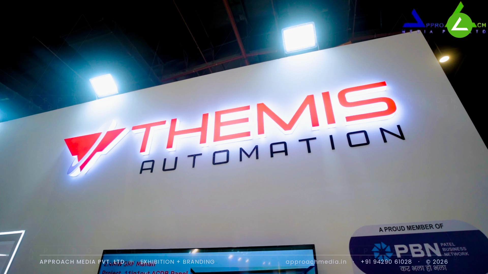 Frecon and Themis Automation share a 36 sqm exhibition stall design at REI Expo Greater Noida — photo 3