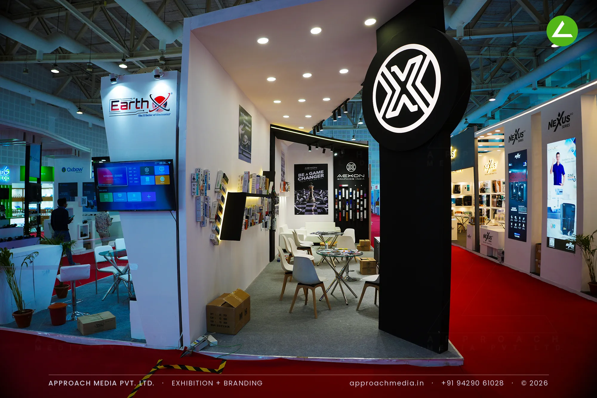 Aexon: White-Box Exhibition Stall Design at WAPTAG Water Expo Gandhinagar 2025 — photo 2