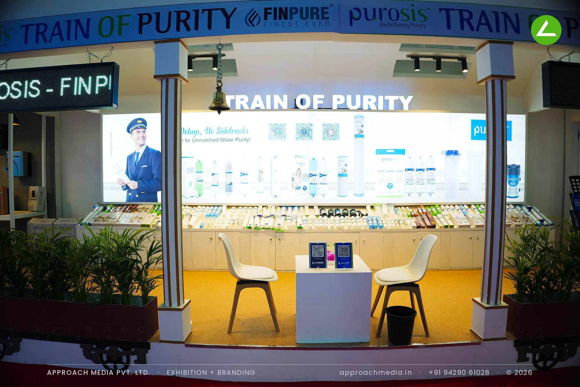 Finpure's Train of Purity — 120 sqm Exhibition Stall Design at WAPTAG Water Expo Gandhinagar — photo 3