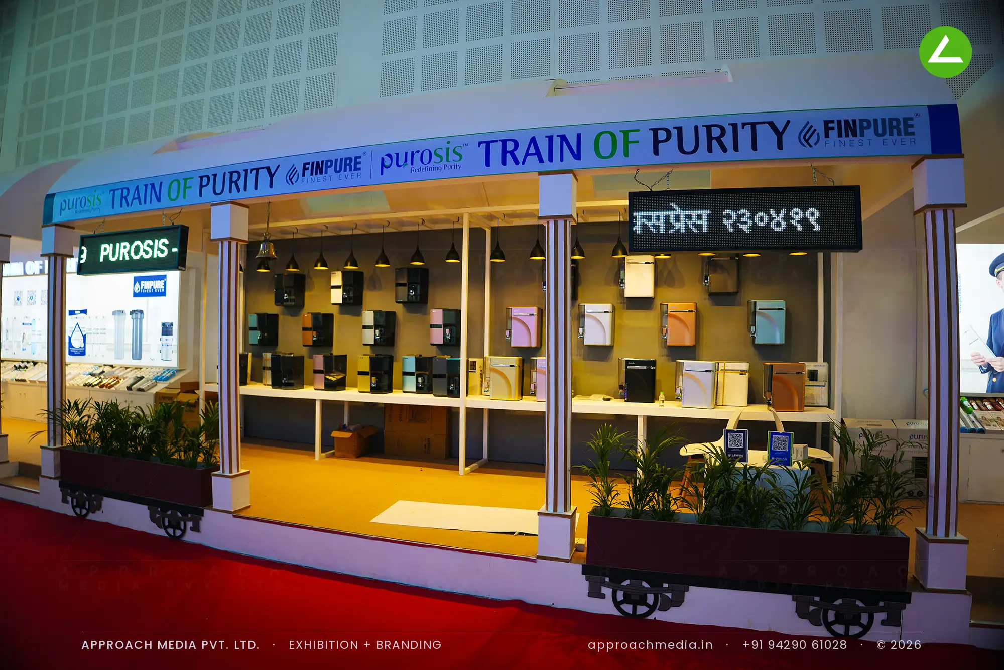 Finpure's Train of Purity — 120 sqm Exhibition Stall Design at WAPTAG Water Expo Gandhinagar — photo 4