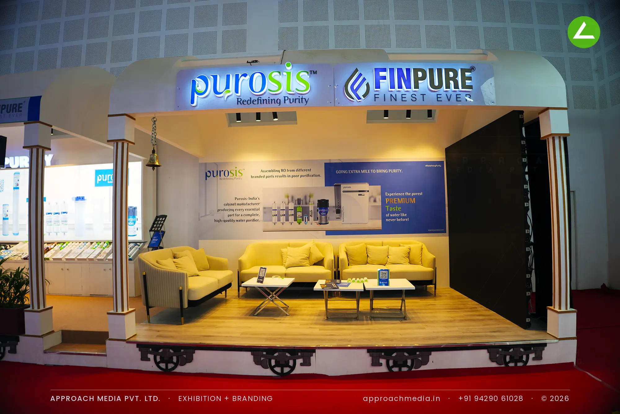 Finpure's Train of Purity — 120 sqm Exhibition Stall Design at WAPTAG Water Expo Gandhinagar — photo 2