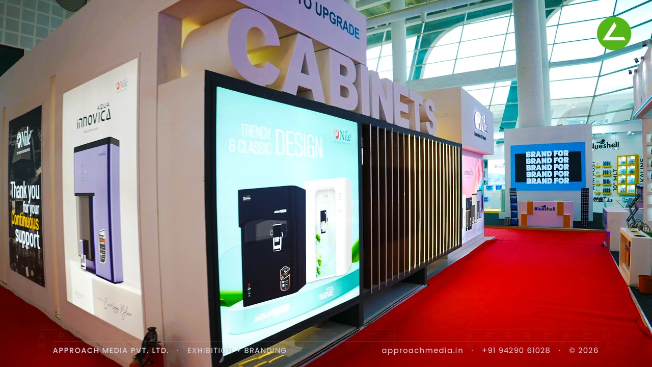 Nile Aqua Innovica — 100 sqm Exhibition Stall Design at WAPTAG Water Expo Gandhinagar — photo 3