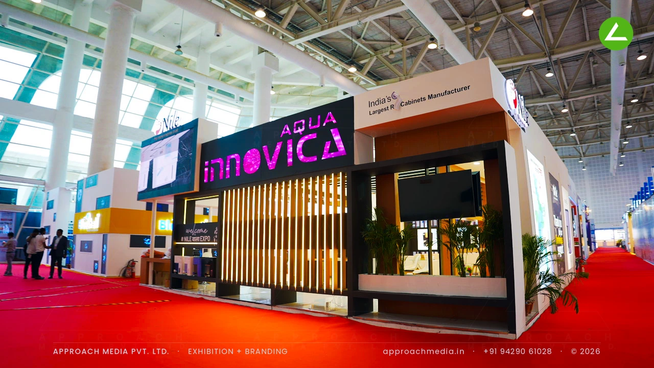 Nile Aqua Innovica — 100 sqm Exhibition Stall Design at WAPTAG Water Expo Gandhinagar — photo 4