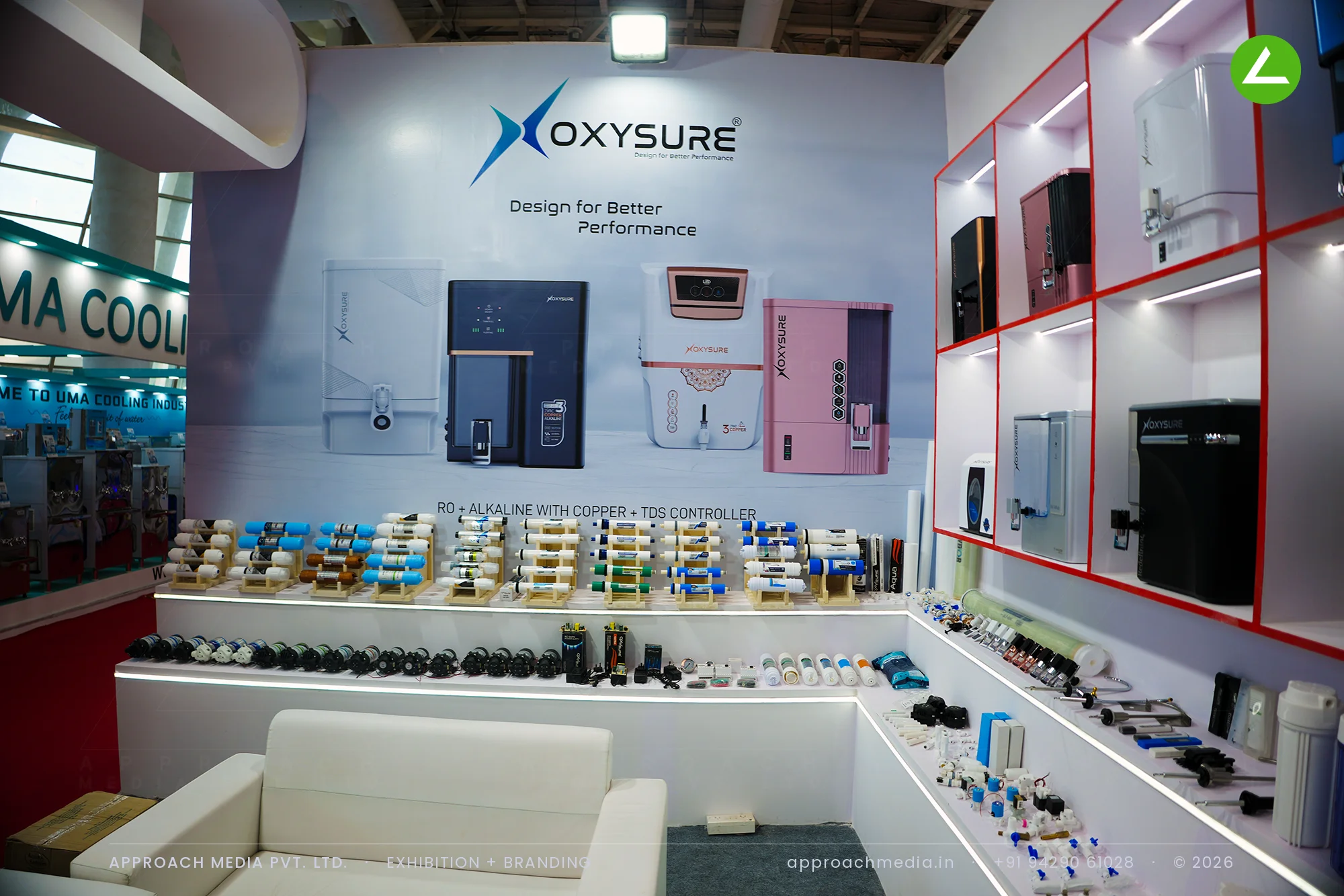 How Oxysure Used a Circle: Exhibition Stall Design at WAPTAG Water Expo Gandhinagar — photo 3