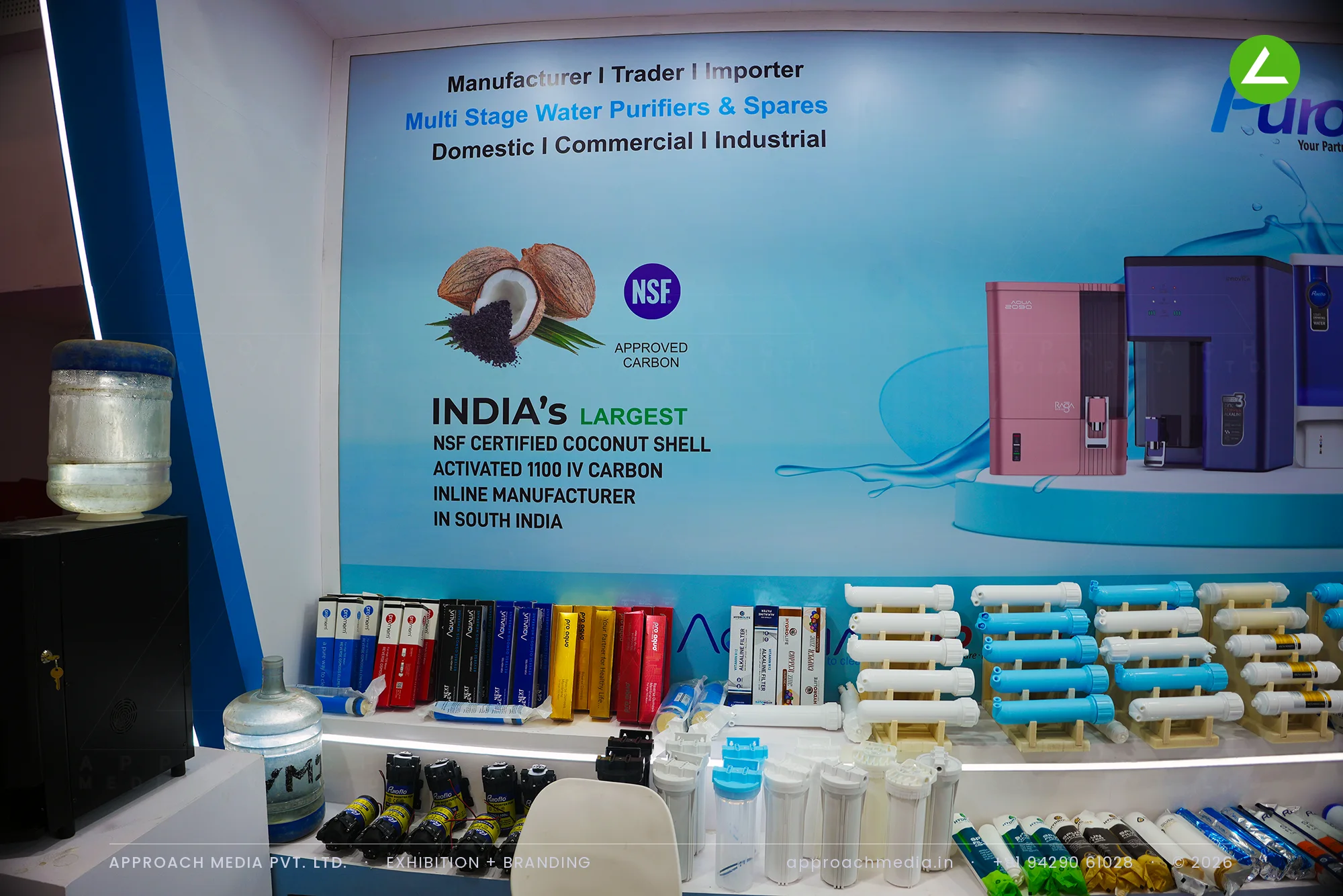 Puroflo at WAPTAG Water Expo Gandhinagar - 18 sqm exhibition stall design — photo 4