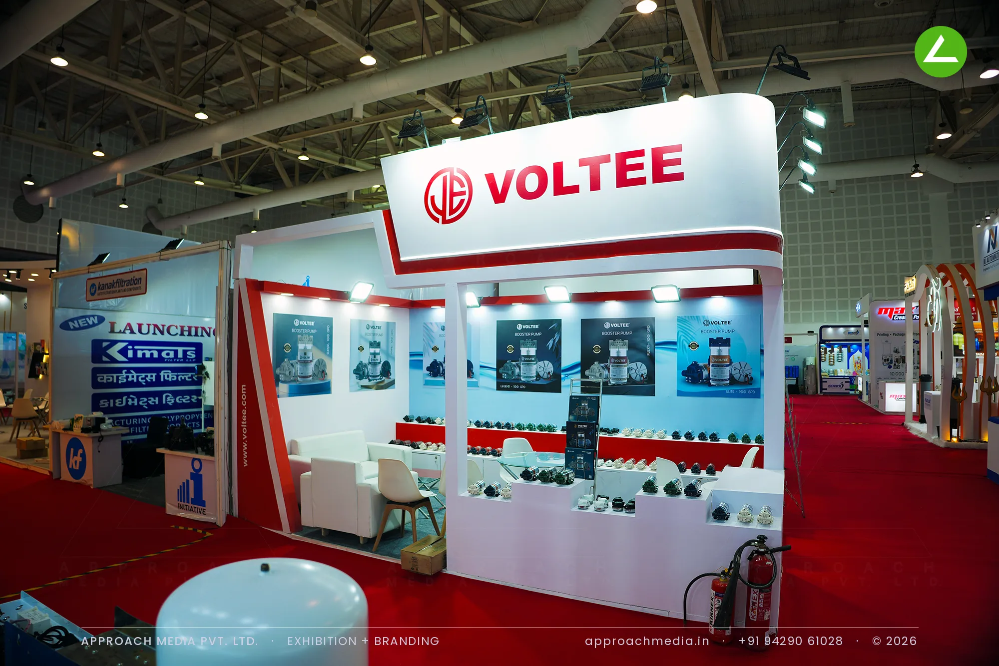 Voltee - 16 sqm exhibition stall design at WAPTAG Water Expo Gandhinagar — photo 3