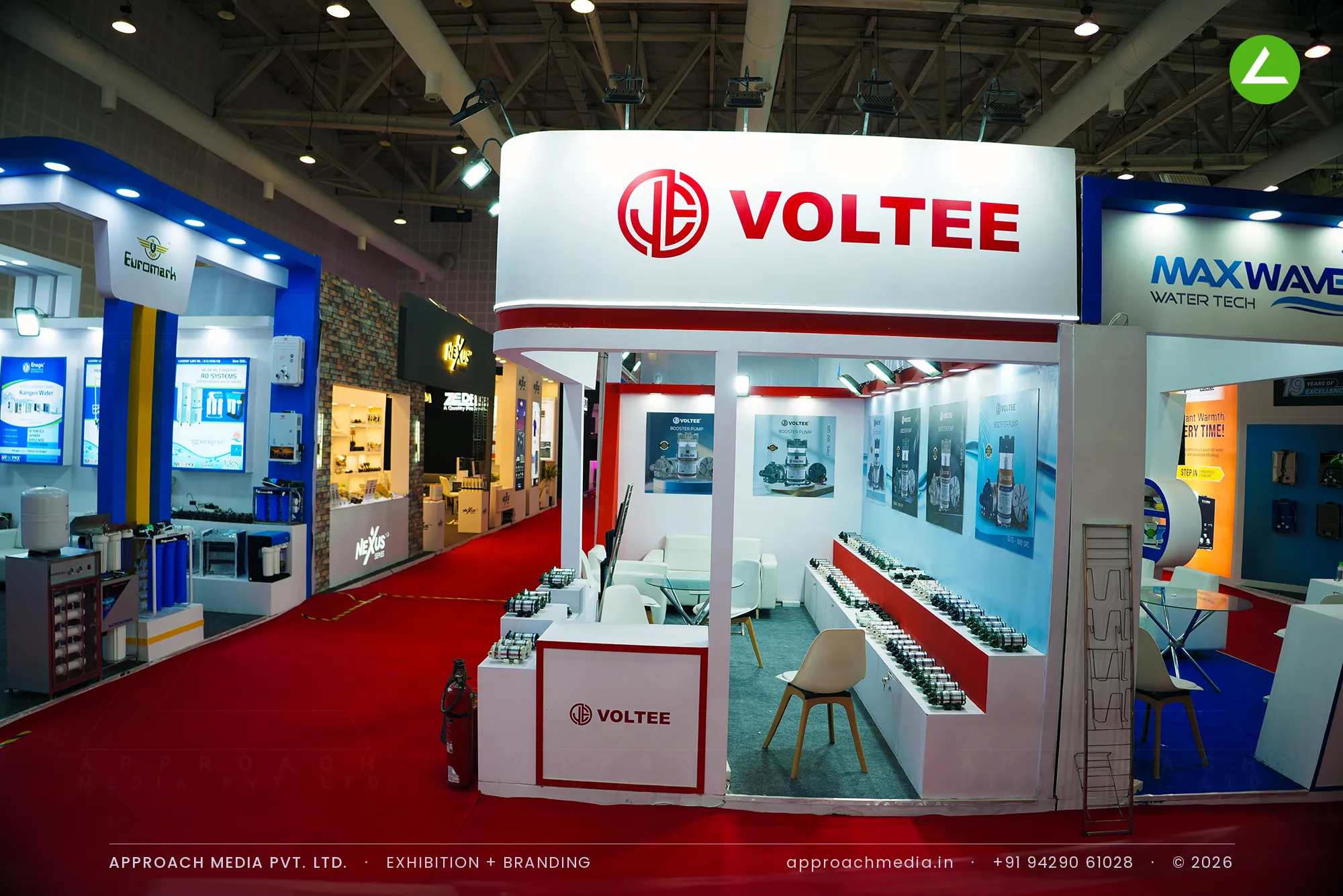 Voltee - 16 sqm exhibition stall design at WAPTAG Water Expo Gandhinagar — photo 2
