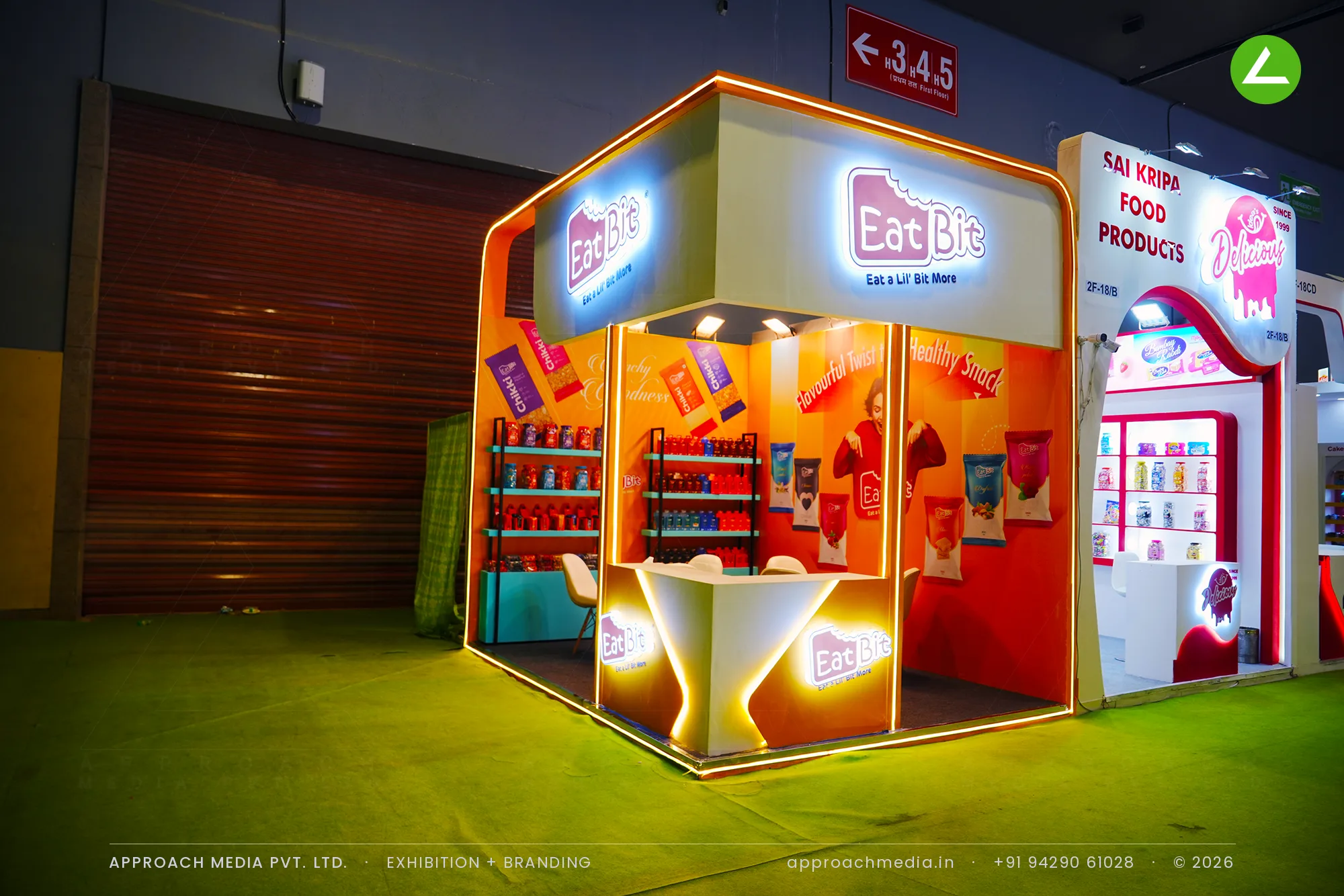 Eat Bit - 12 sqm exhibition stall design at Aahar, New Delhi — photo 4