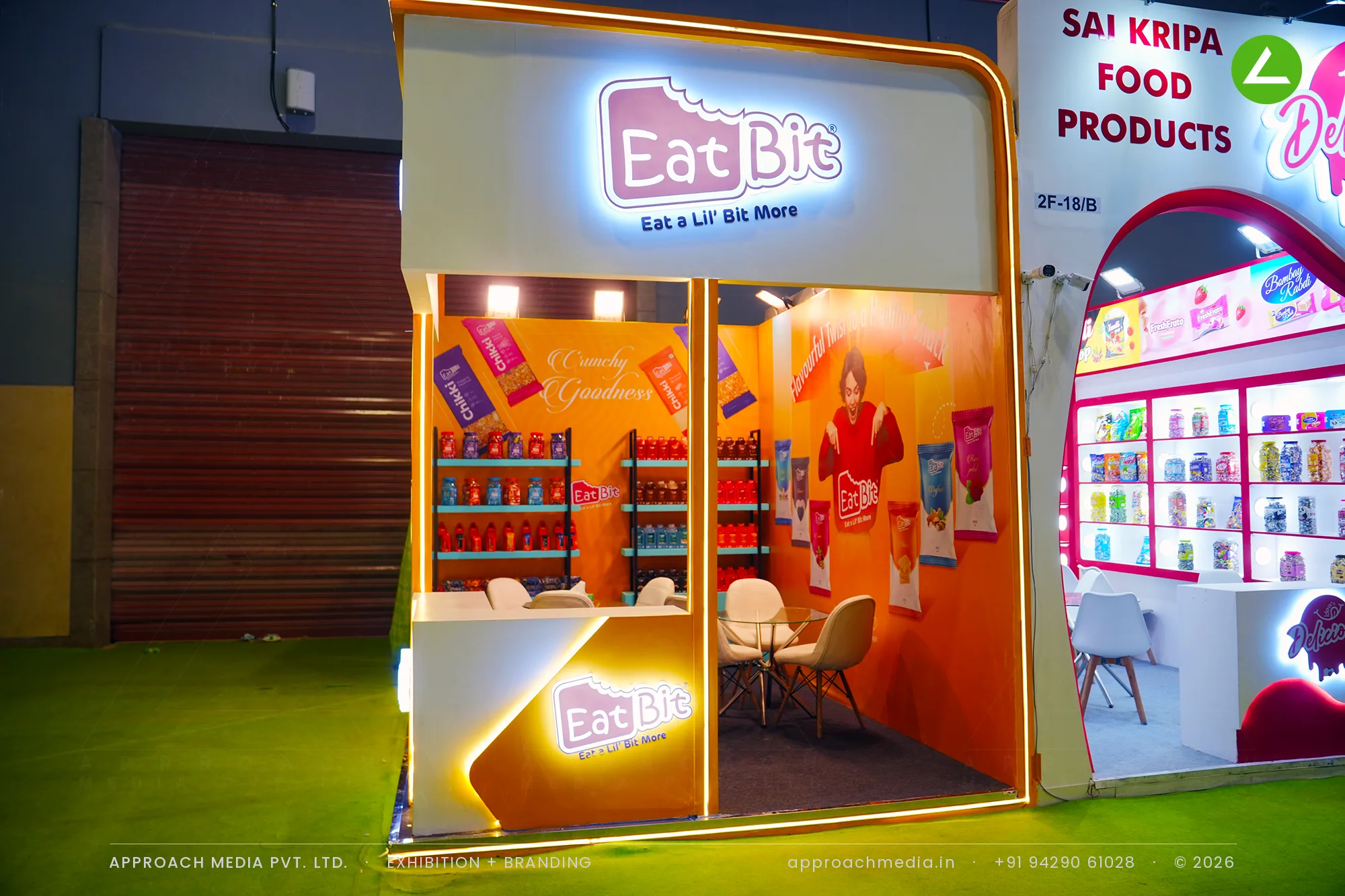 Eat Bit - 12 sqm exhibition stall design at Aahar, New Delhi — photo 2