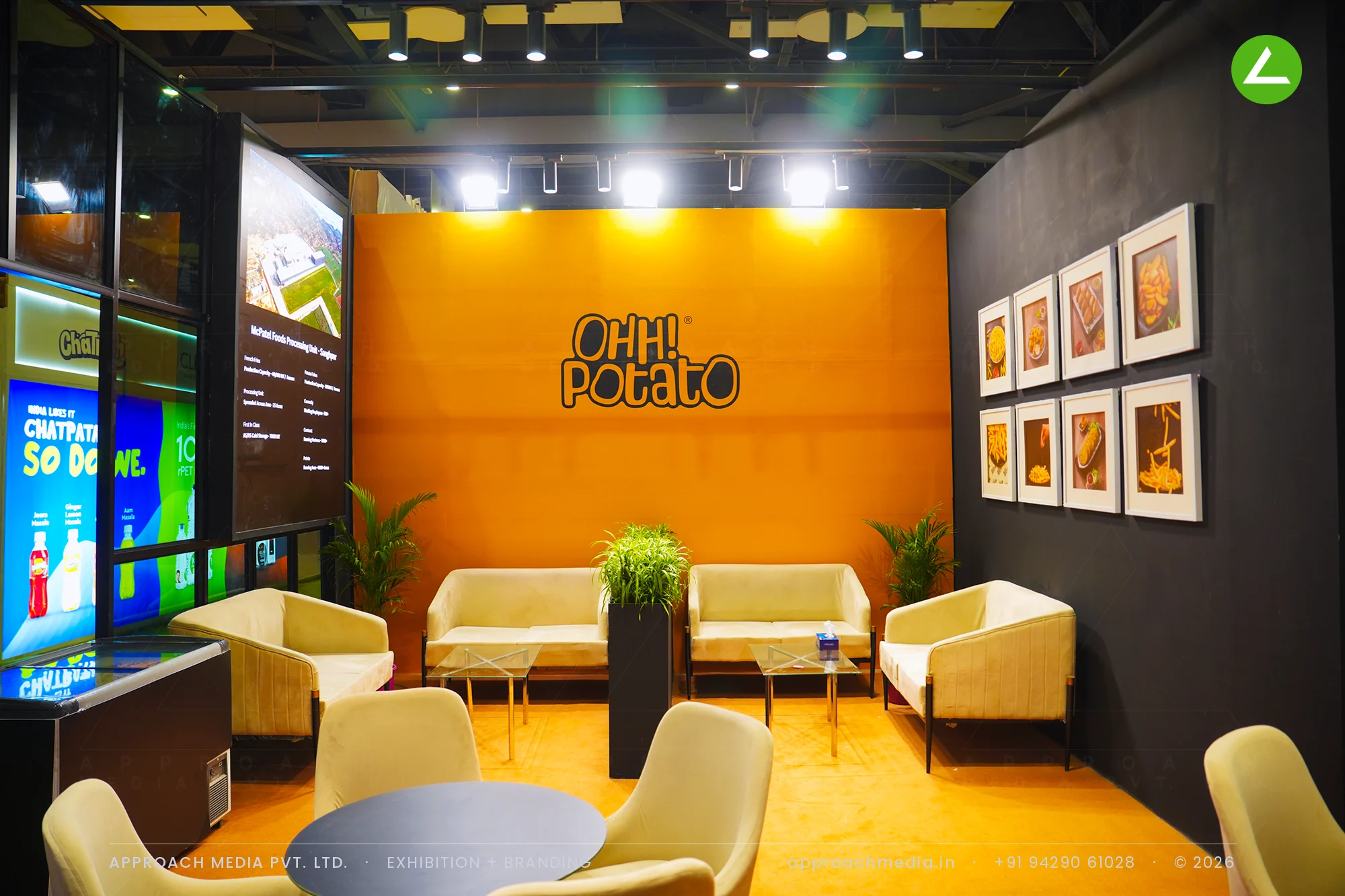 Ohh! Potato - 80 sqm exhibition stall design at Aahar New Delhi — photo 4