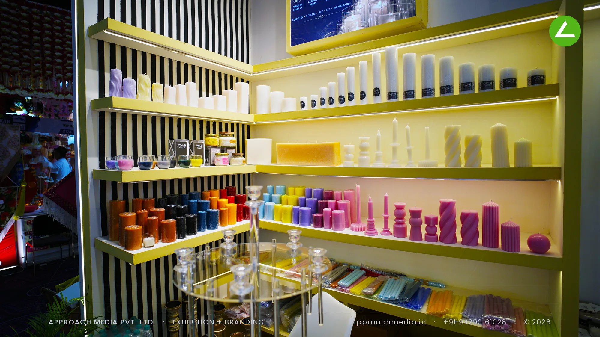 Awax Studio: 30 sqm Exhibition Stall Design at Aakar Expo Greater Noida 2026 — photo 3