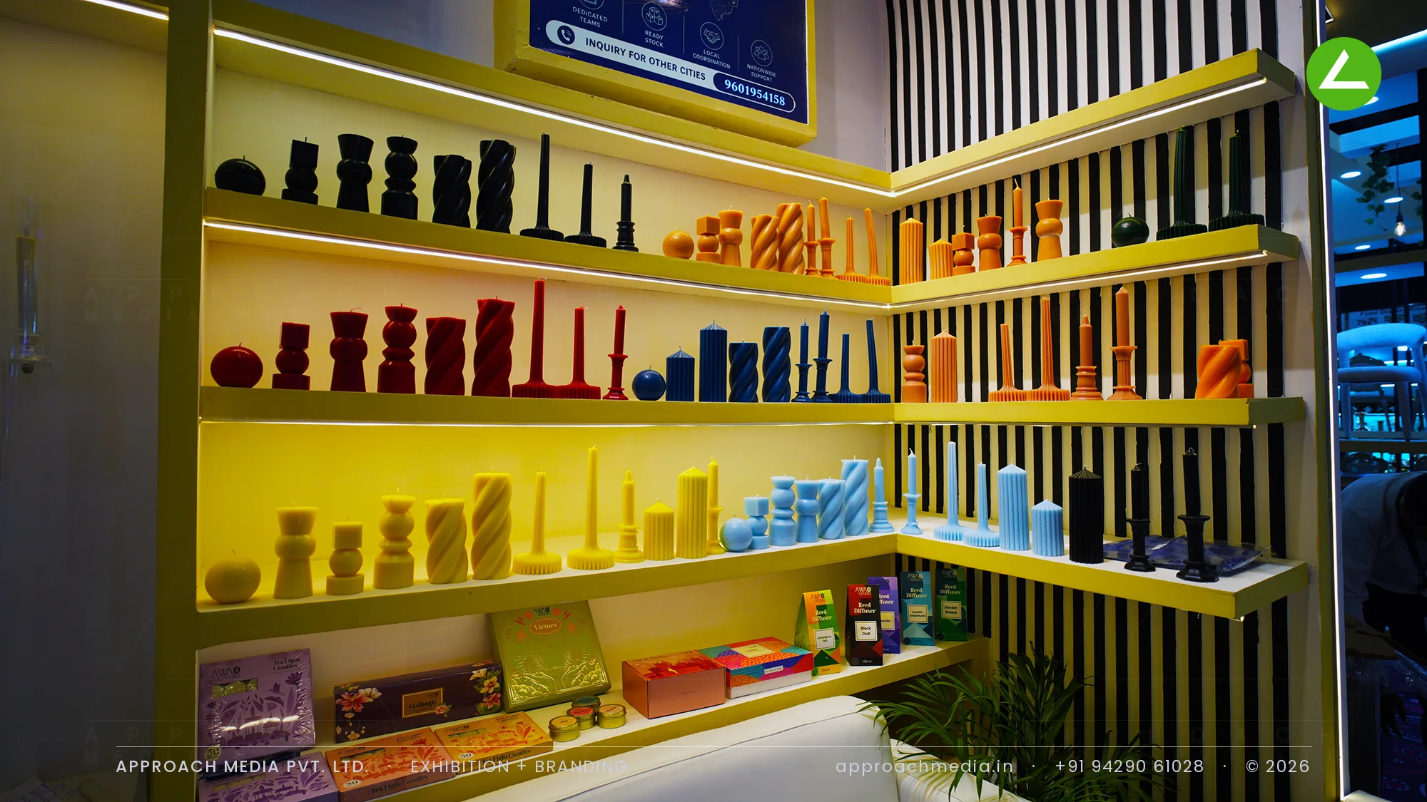 Awax Studio: 30 sqm Exhibition Stall Design at Aakar Expo Greater Noida 2026 — photo 4