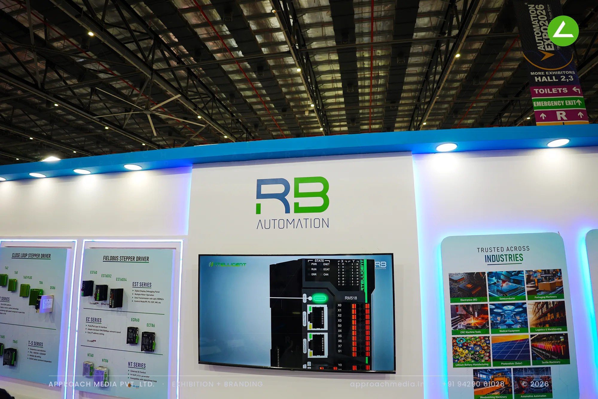 RB Automation: 32 sqm Exhibition Stall Design at Automation Expo Mumbai 2026 — photo 3