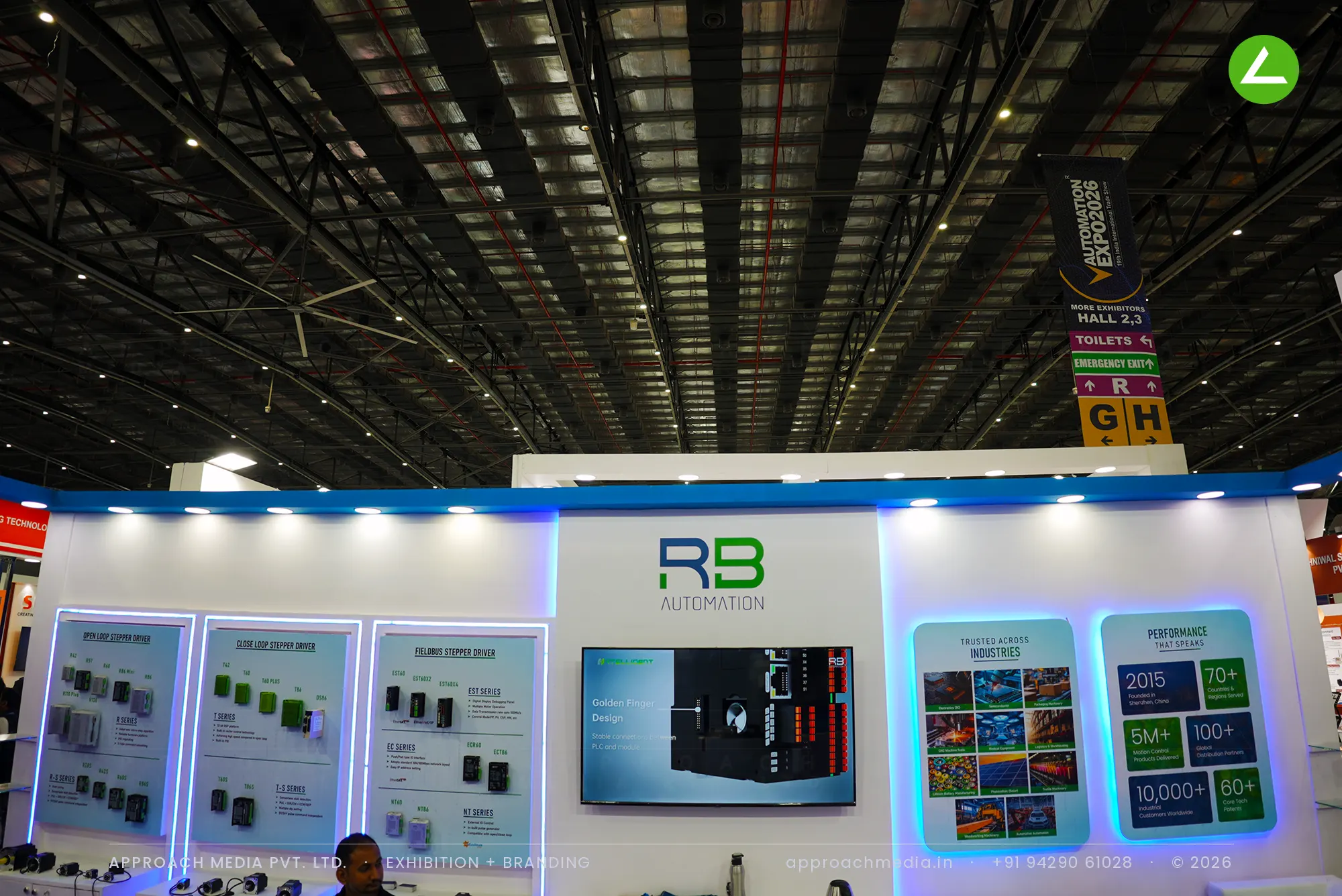 RB Automation: 32 sqm Exhibition Stall Design at Automation Expo Mumbai 2026 — photo 4